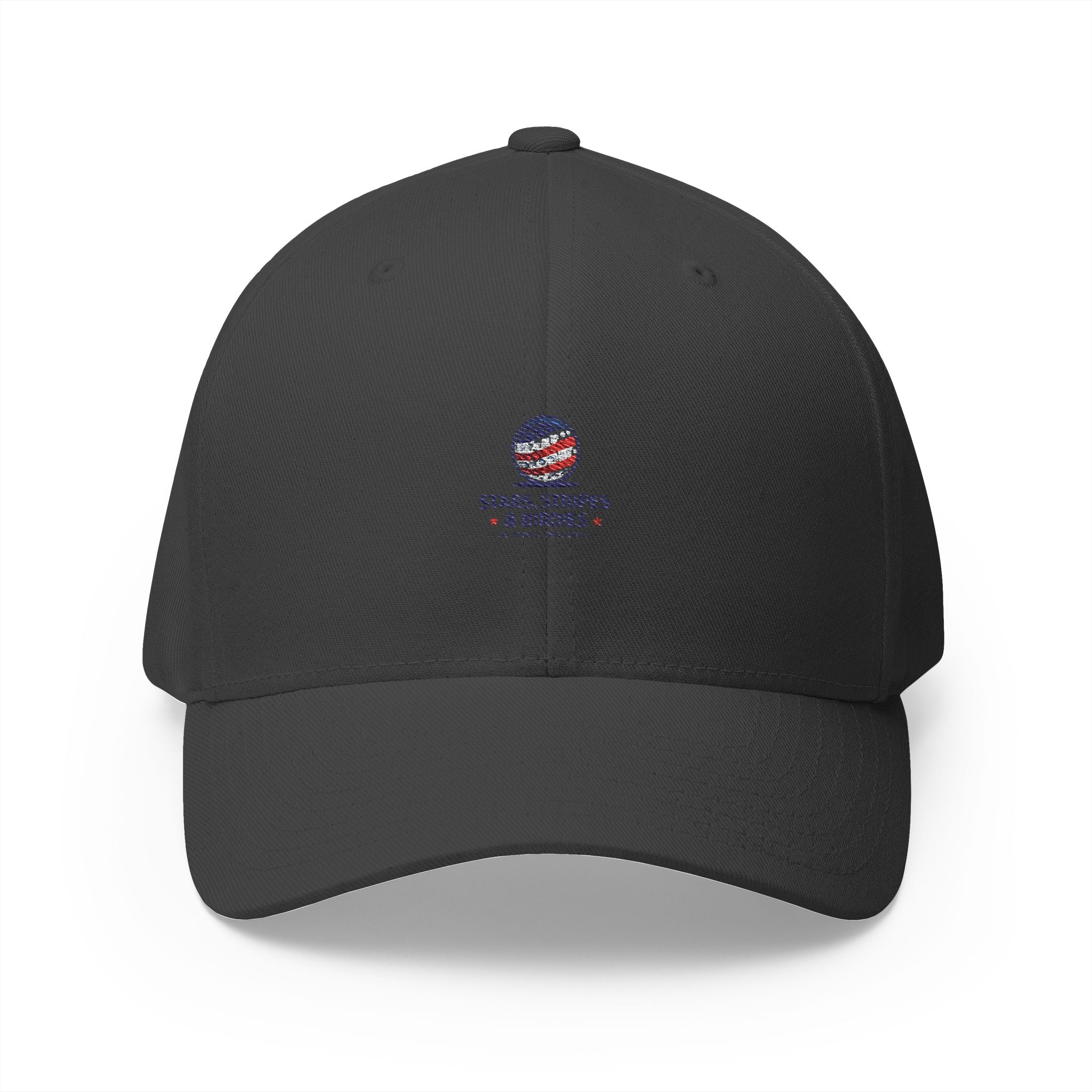 Embroidered 'Stars, Stripes & Service' Patriotic Structured Cap