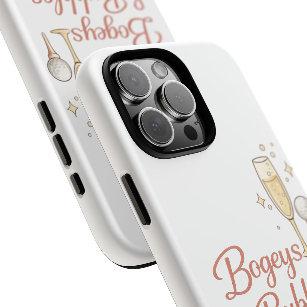 Phone Case — "Bogeys & Bubbles" Champagne Golf Design