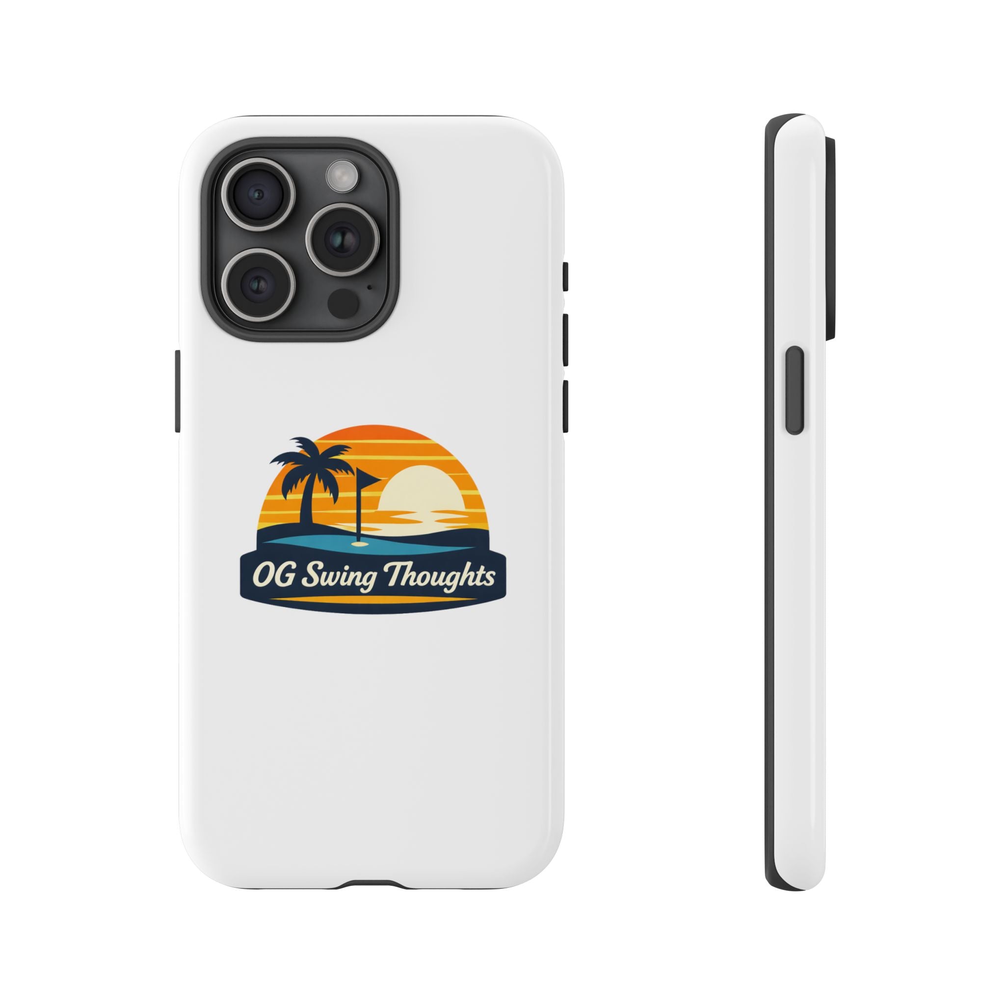 Phone Case - "OG Swing Thoughts" Tropical Sunset Design