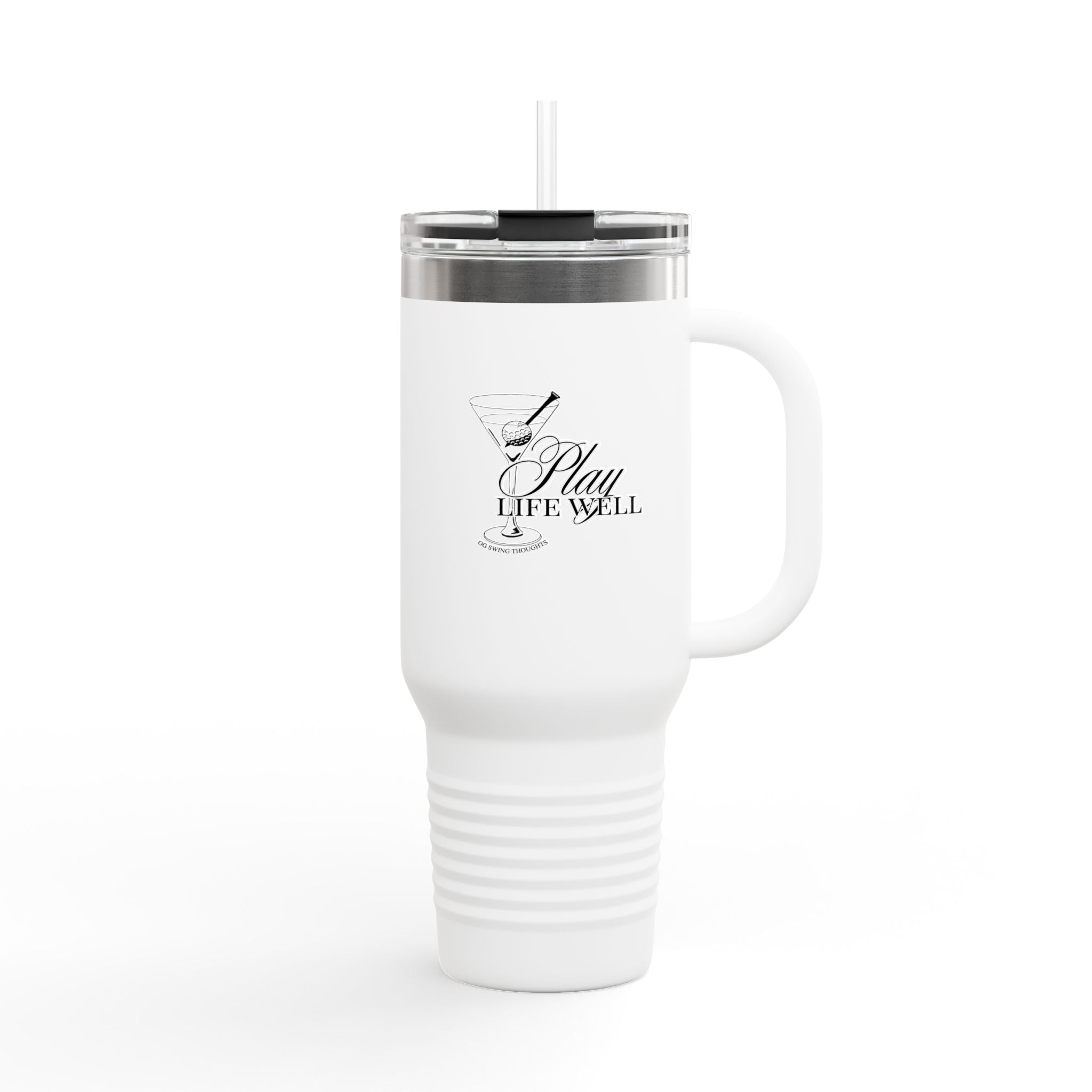 Play Life Well Birdie Juice insulated travel mug | 40oz