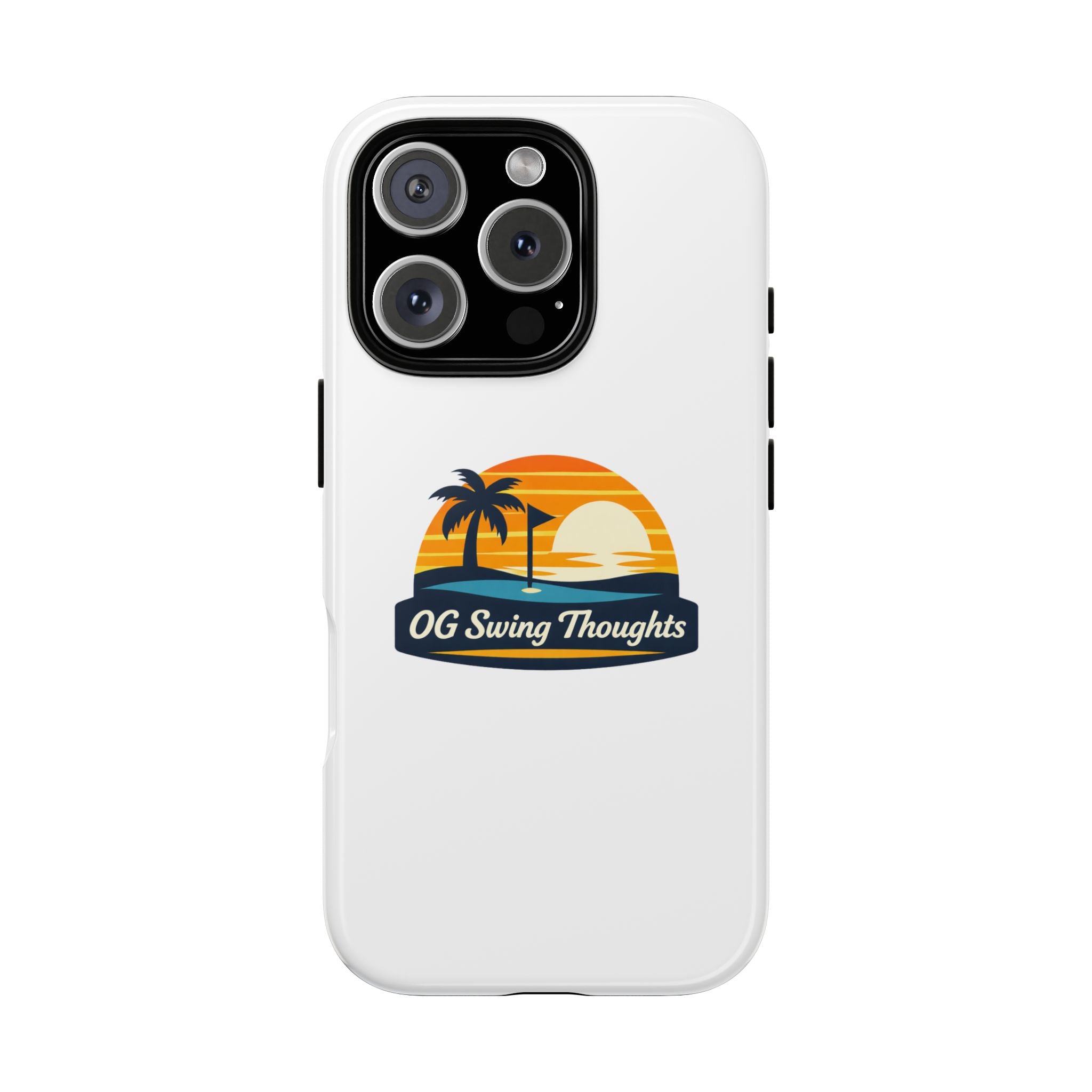 Phone Case - "OG Swing Thoughts" Tropical Sunset Design