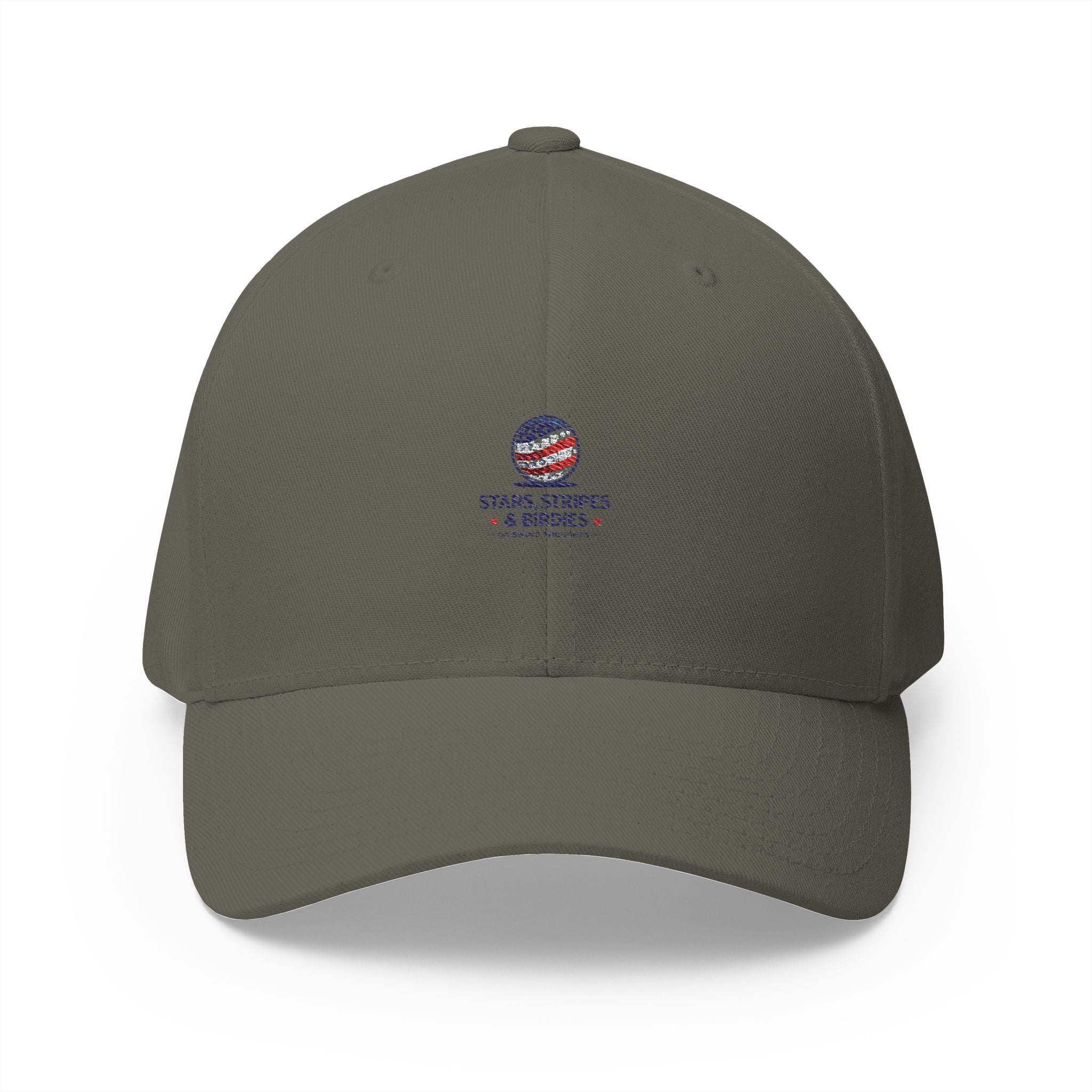 Embroidered 'Stars, Stripes & Service' Patriotic Structured Cap