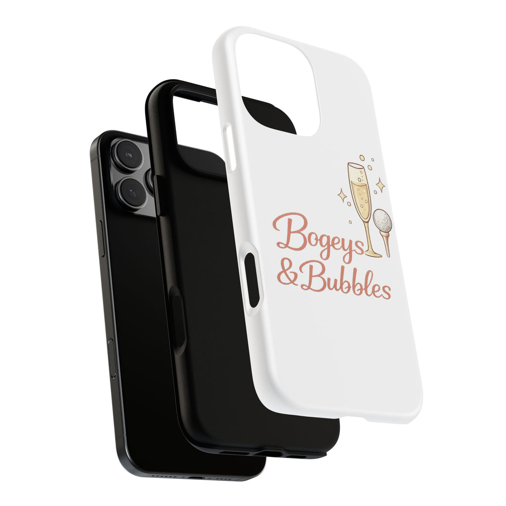 Phone Case — "Bogeys & Bubbles" Champagne Golf Design