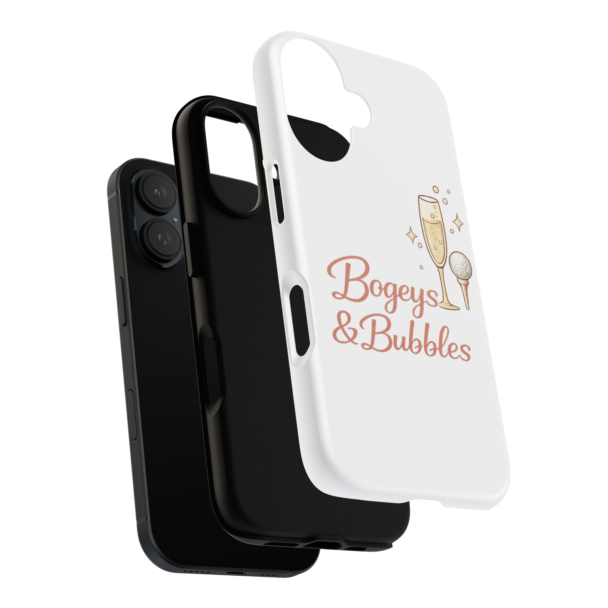Phone Case — "Bogeys & Bubbles" Champagne Golf Design