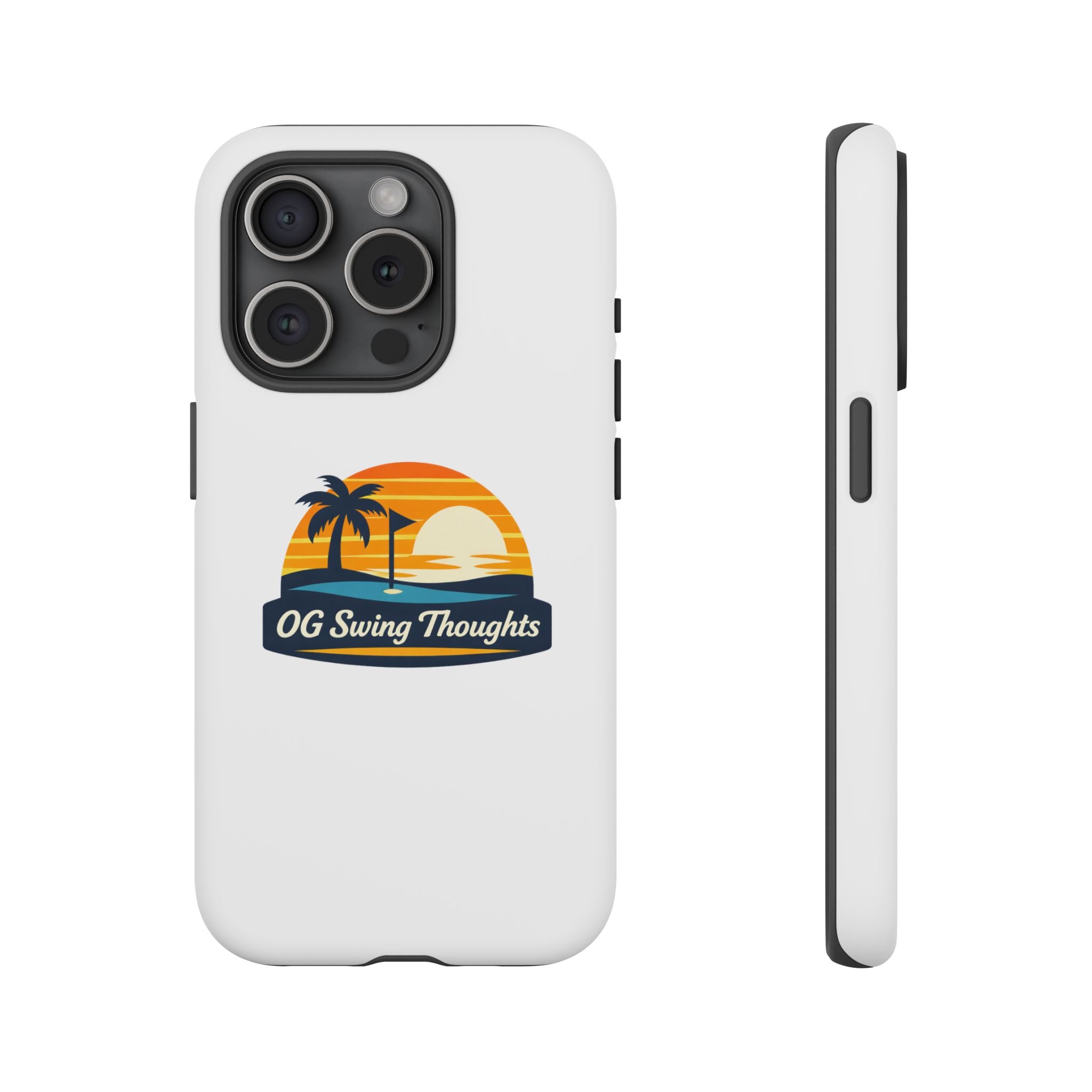 Phone Case - "OG Swing Thoughts" Tropical Sunset Design