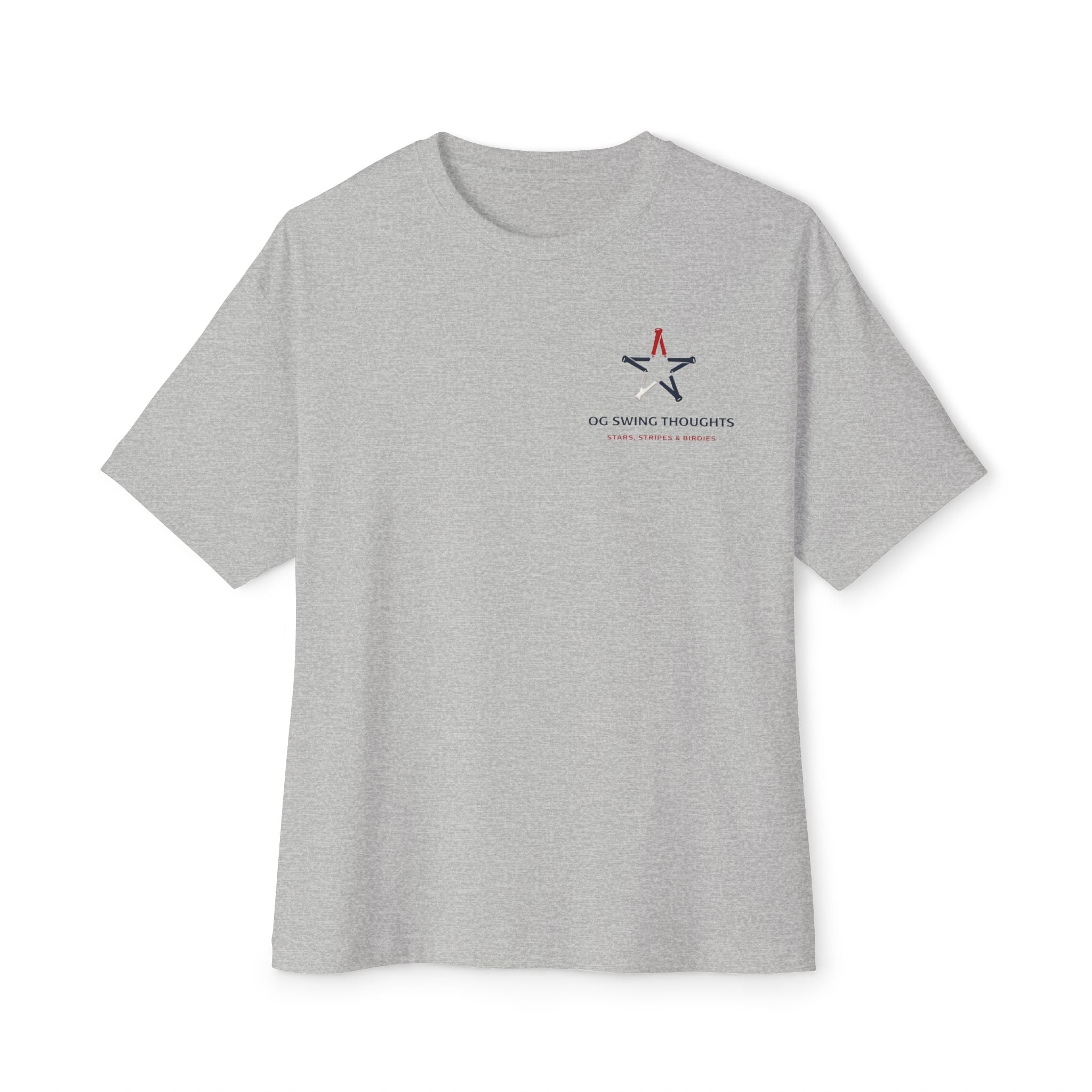 Patriotic Stars & Stripes Tee — American Flag & Golf Ball Graphic