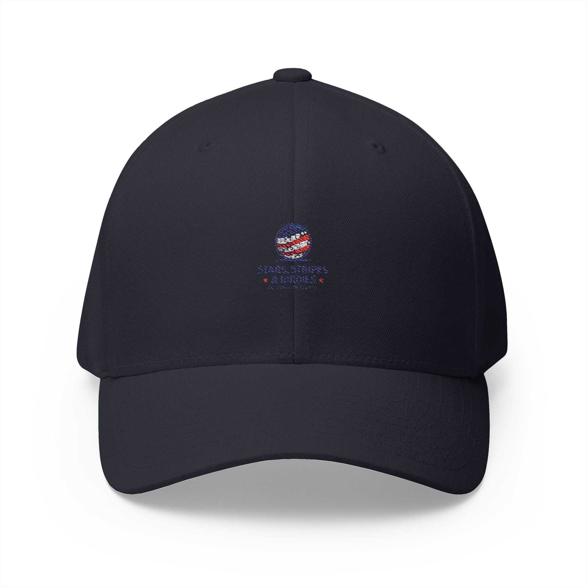 Embroidered 'Stars, Stripes & Service' Patriotic Structured Cap