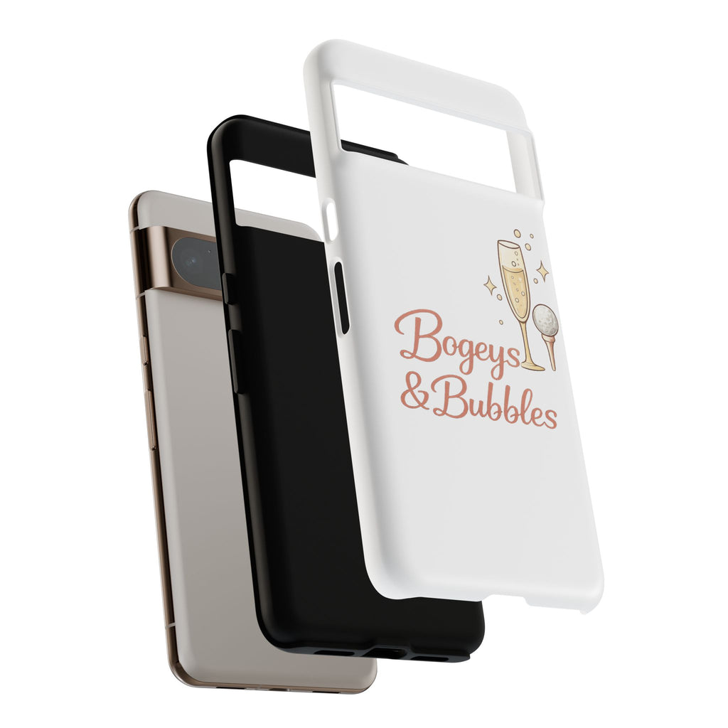Phone Case — "Bogeys & Bubbles" Champagne Golf Design