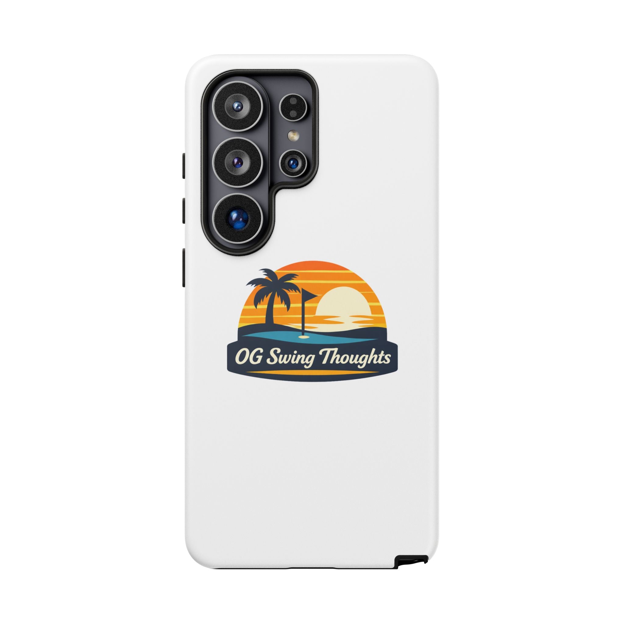Phone Case - "OG Swing Thoughts" Tropical Sunset Design