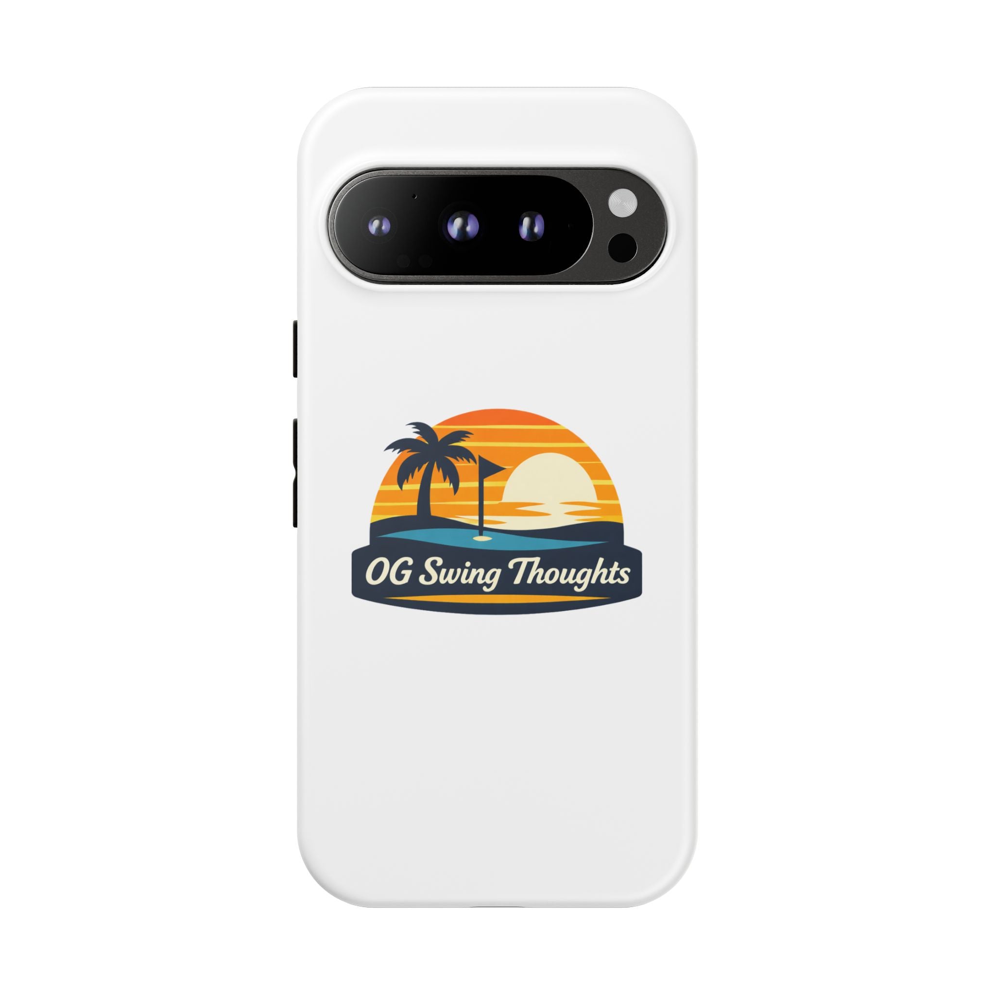 Phone Case - "OG Swing Thoughts" Tropical Sunset Design