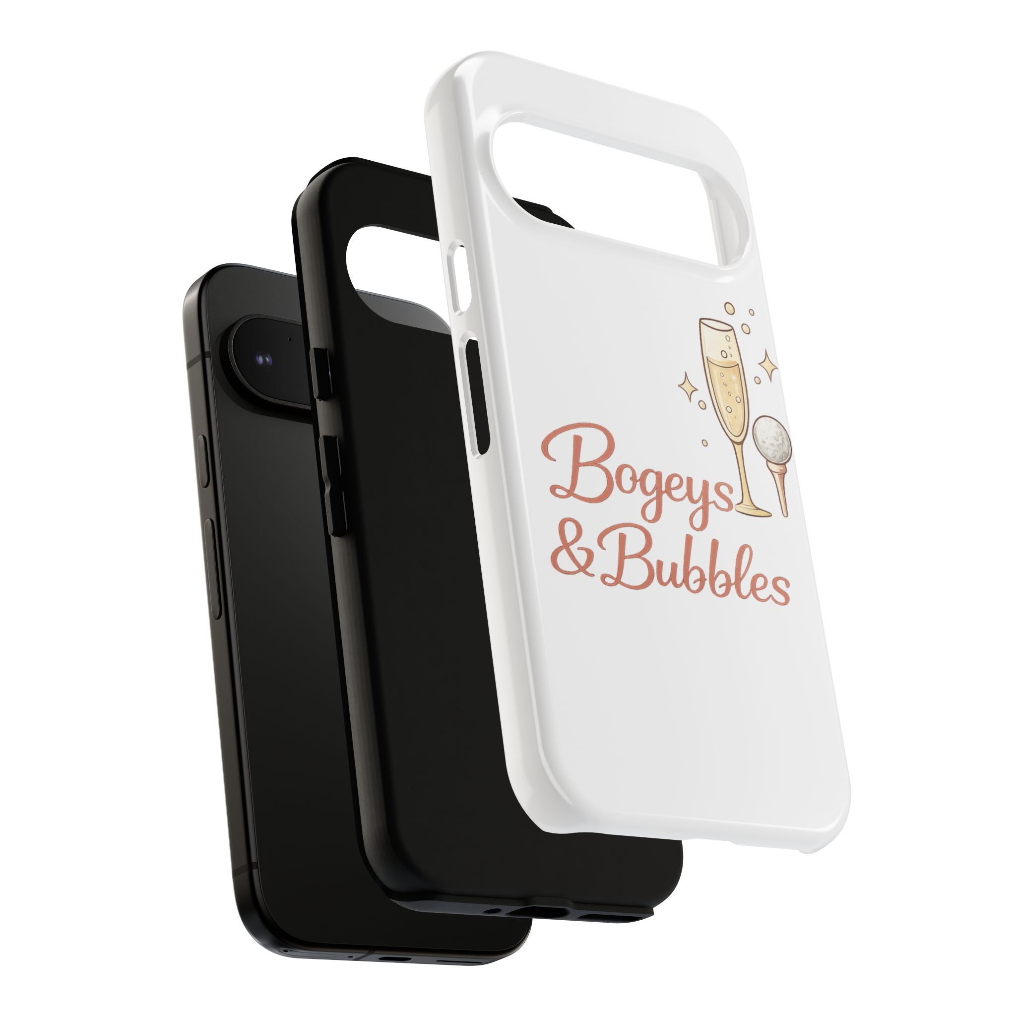 Phone Case — "Bogeys & Bubbles" Champagne Golf Design