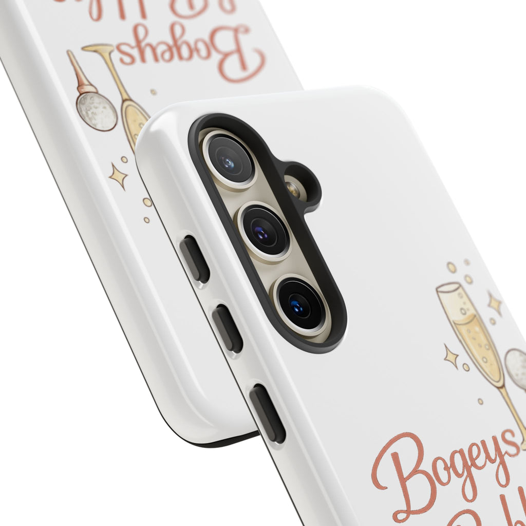 Phone Case — "Bogeys & Bubbles" Champagne Golf Design