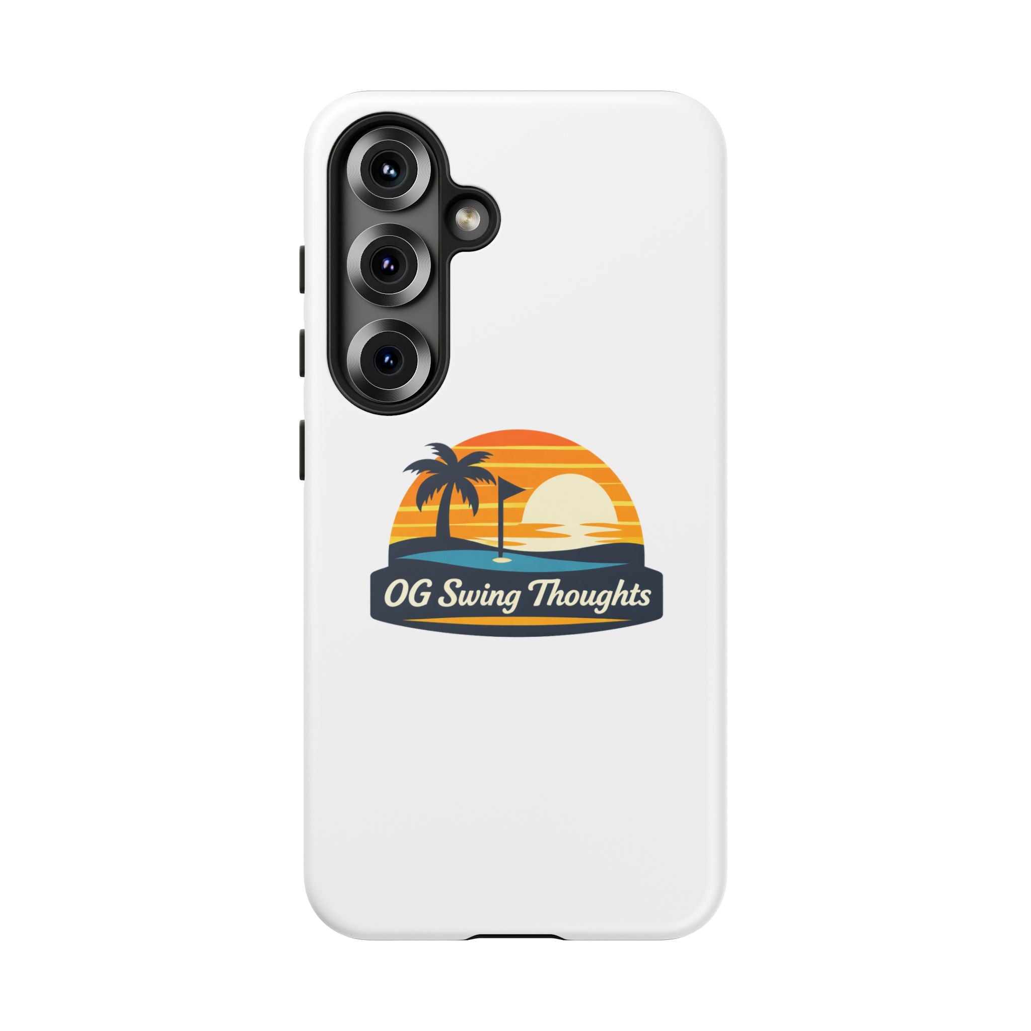 Phone Case - "OG Swing Thoughts" Tropical Sunset Design