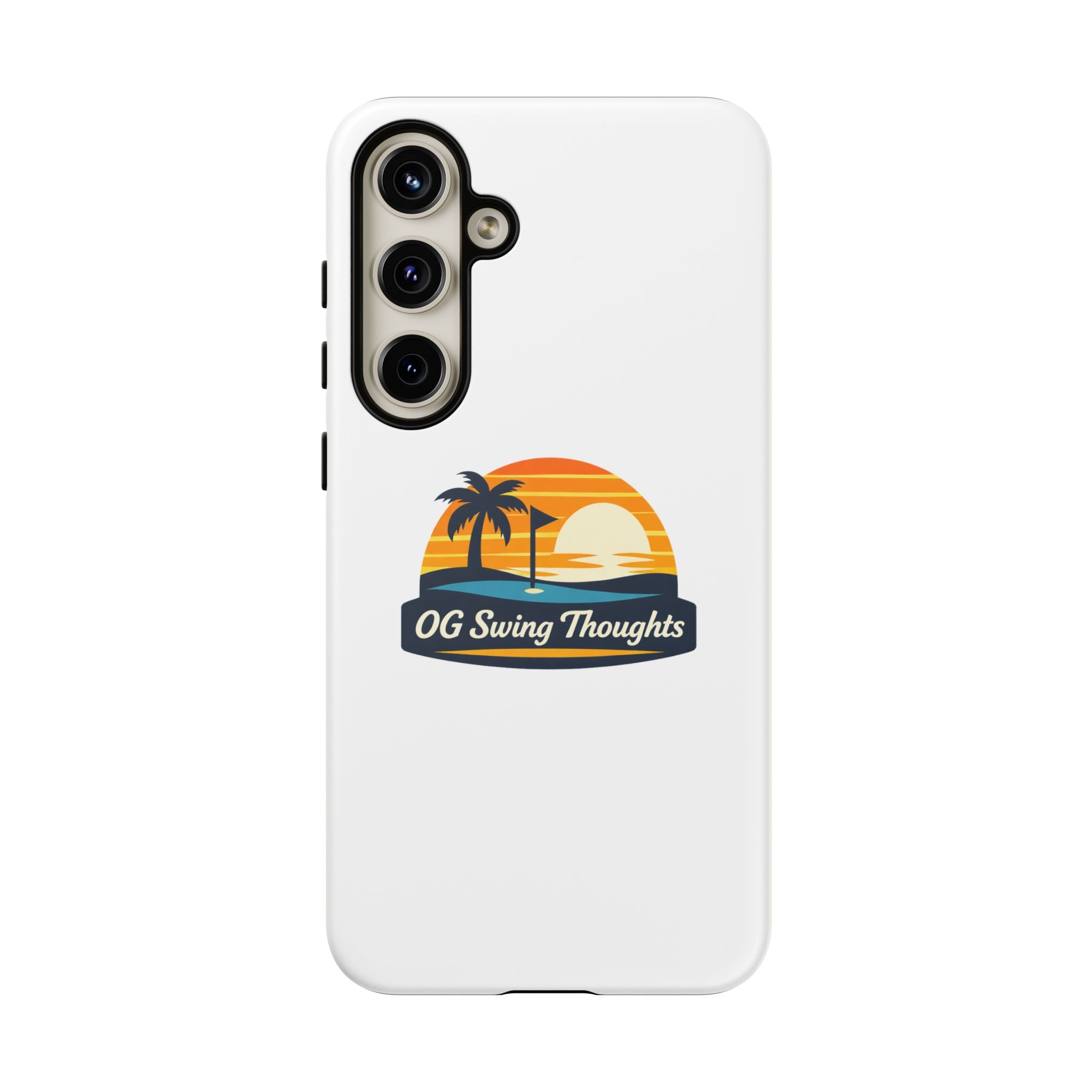 Phone Case - "OG Swing Thoughts" Tropical Sunset Design