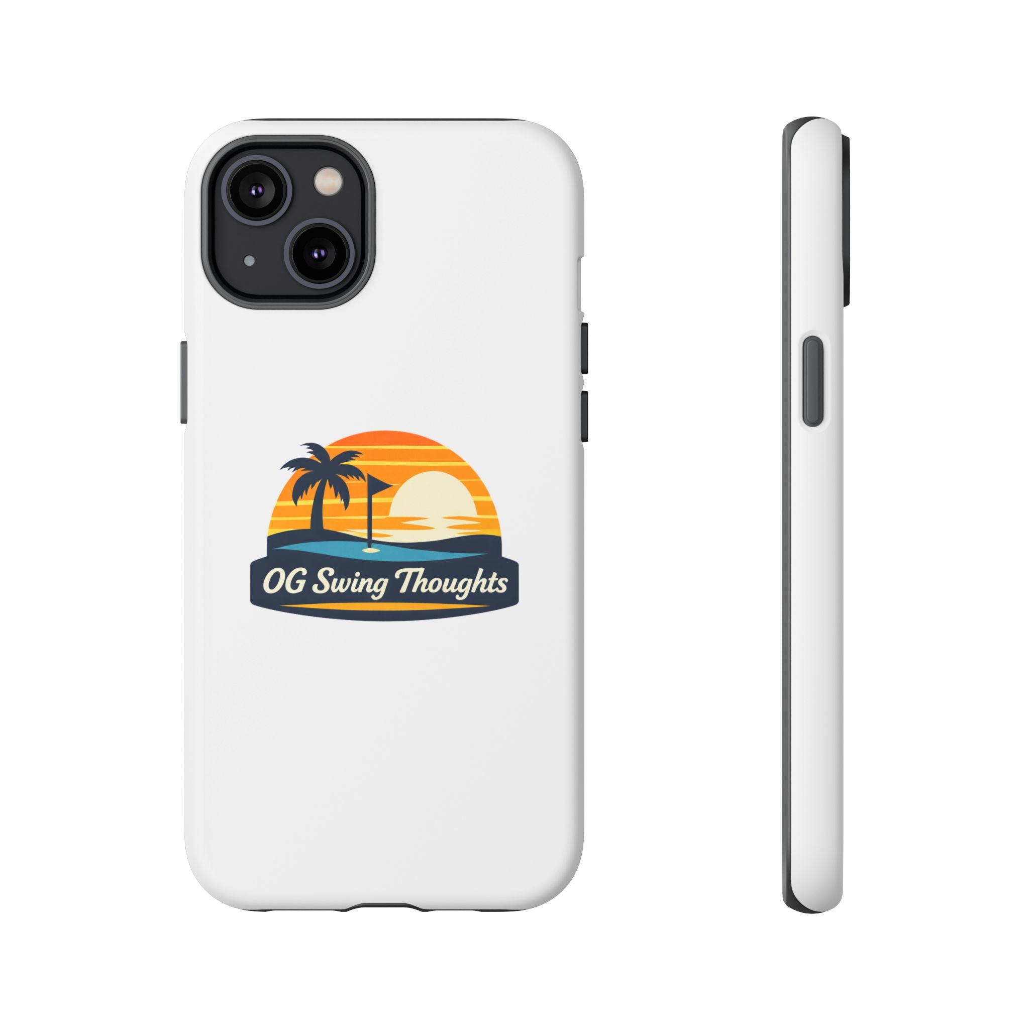 Phone Case - "OG Swing Thoughts" Tropical Sunset Design