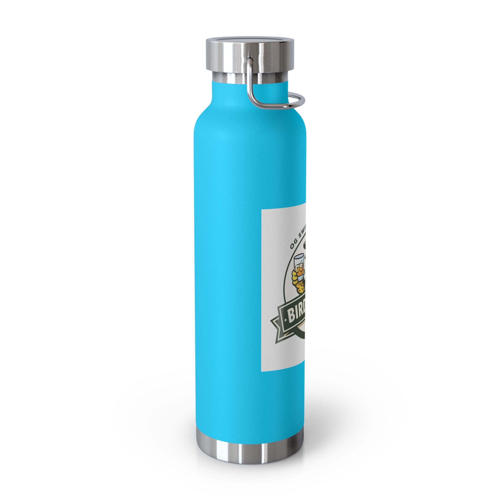 22oz Copper Vacuum Bottle — 'Birdie Juice' Golf Logo Insulated Flask