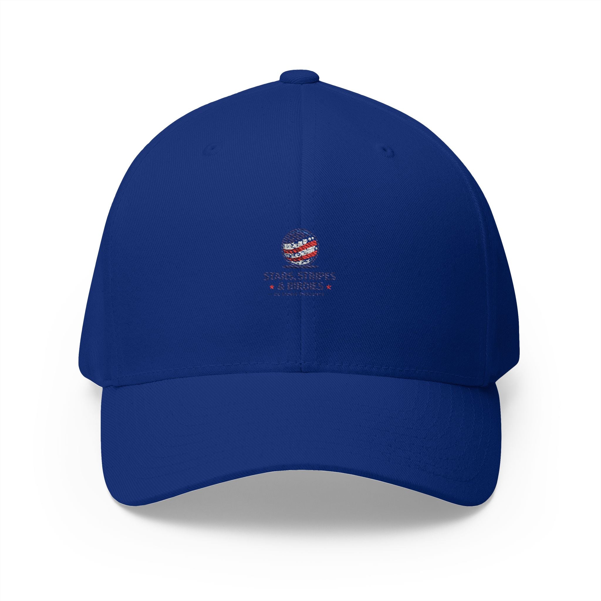 Embroidered 'Stars, Stripes & Service' Patriotic Structured Cap