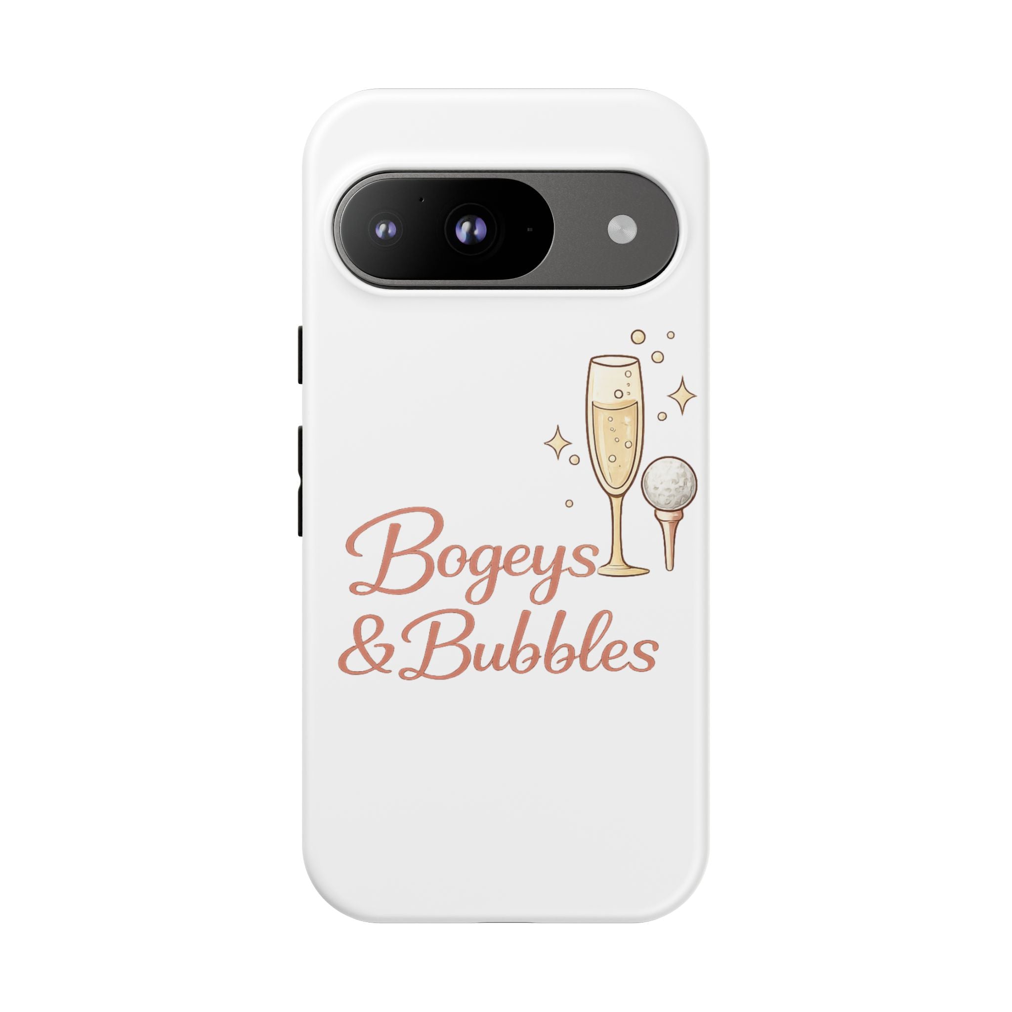 Phone Case — "Bogeys & Bubbles" Champagne Golf Design