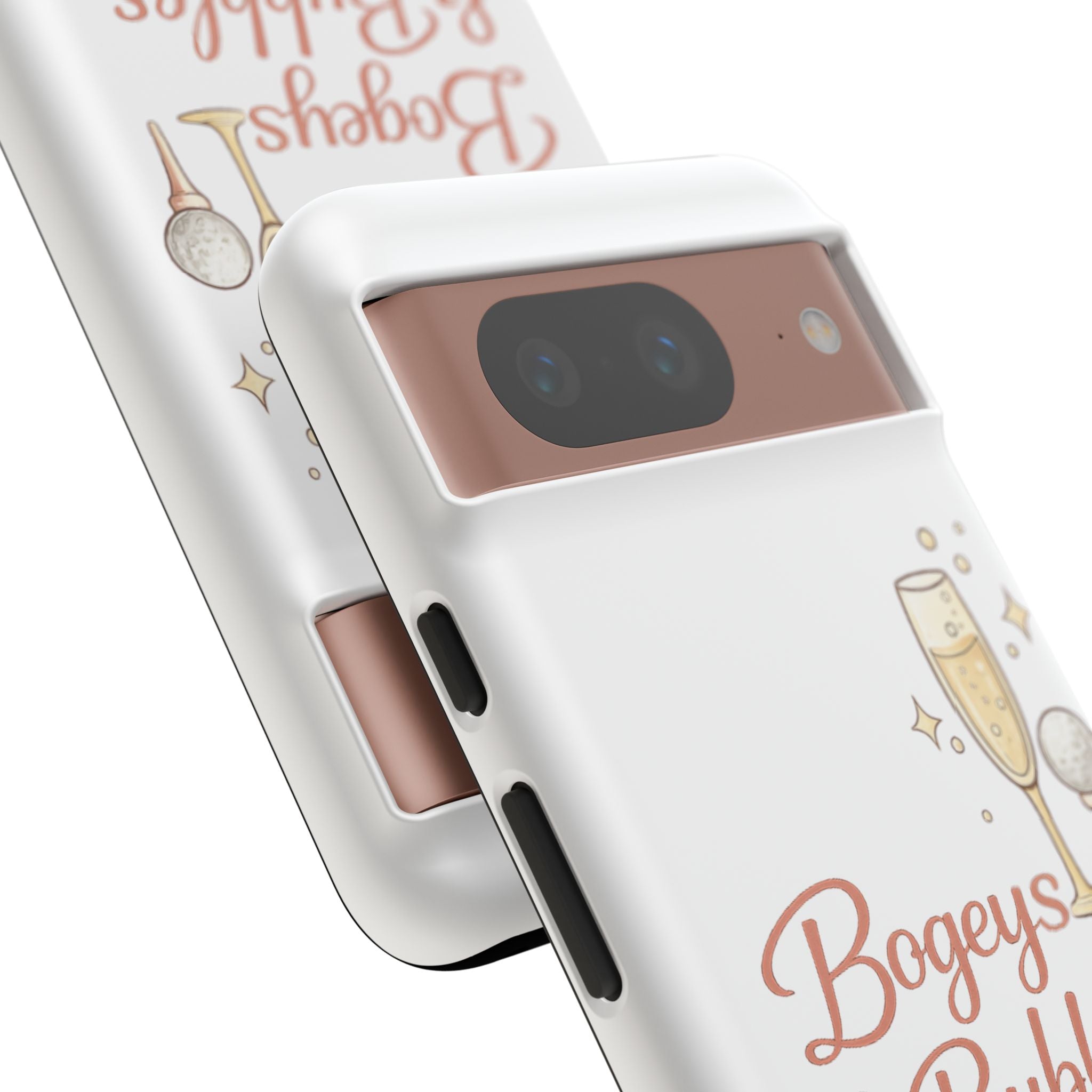 Phone Case — "Bogeys & Bubbles" Champagne Golf Design