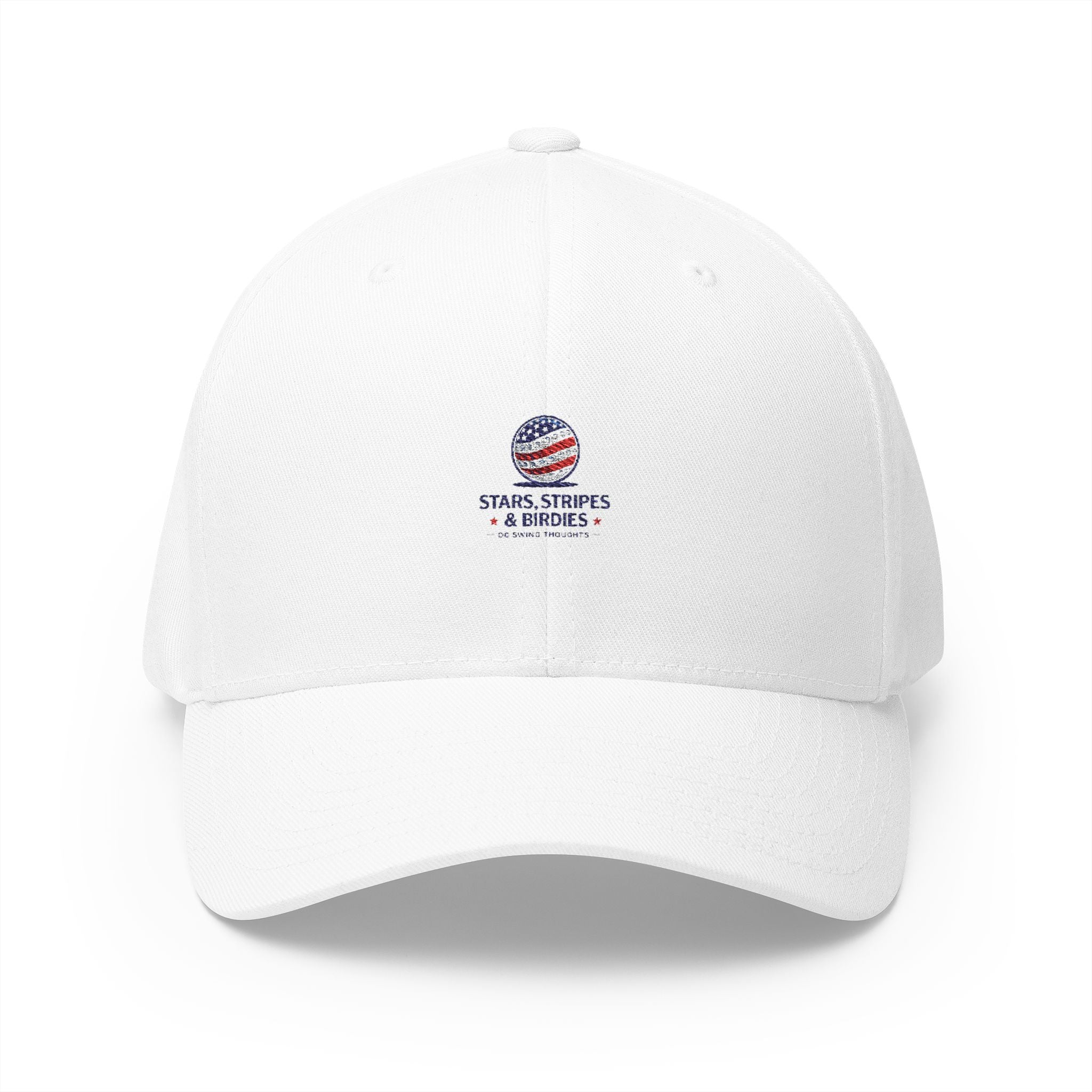 Embroidered 'Stars, Stripes & Service' Patriotic Structured Cap