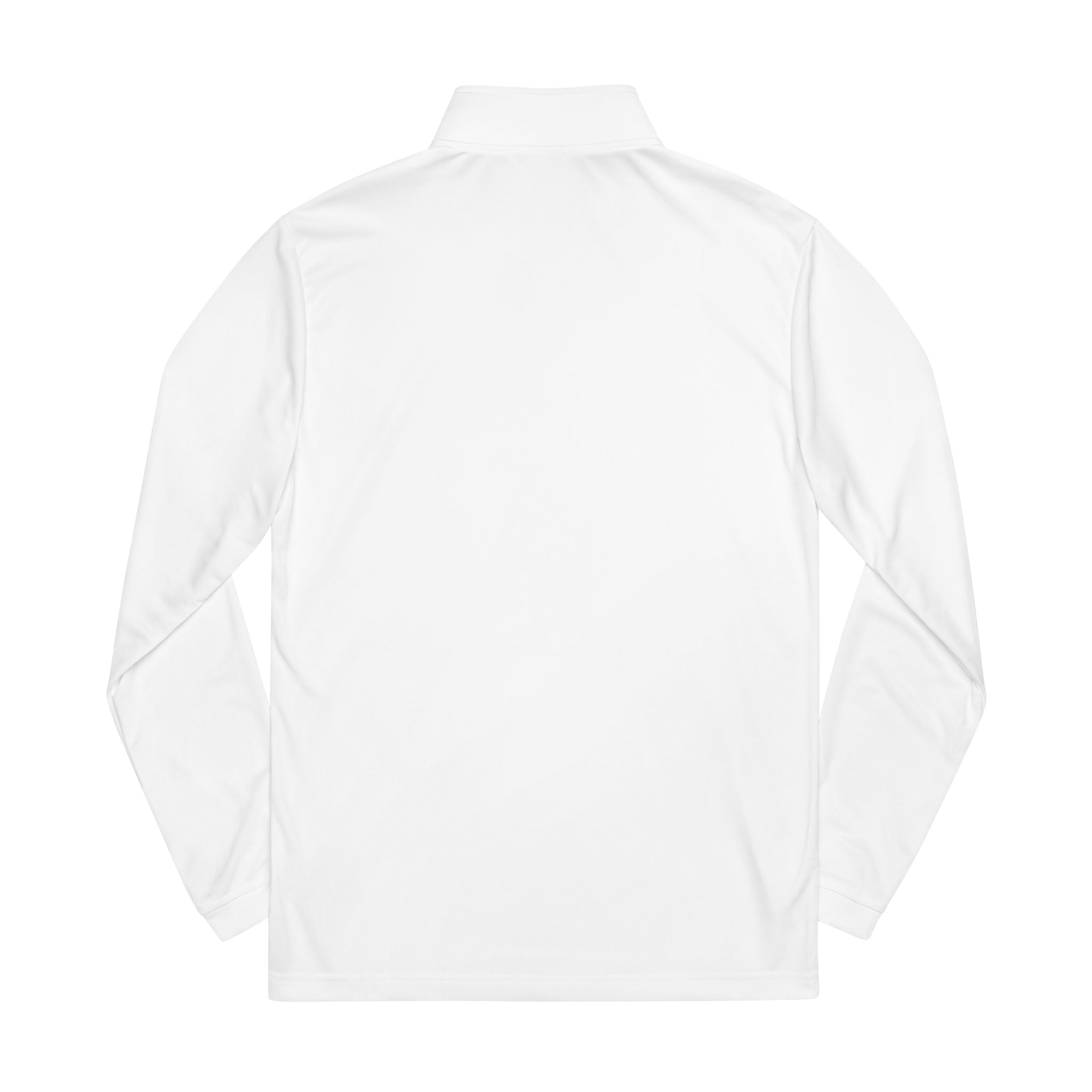 adidas Embroidered Play Life Well Do Good Quarter-Zip Pullover — White Performance Golf Top