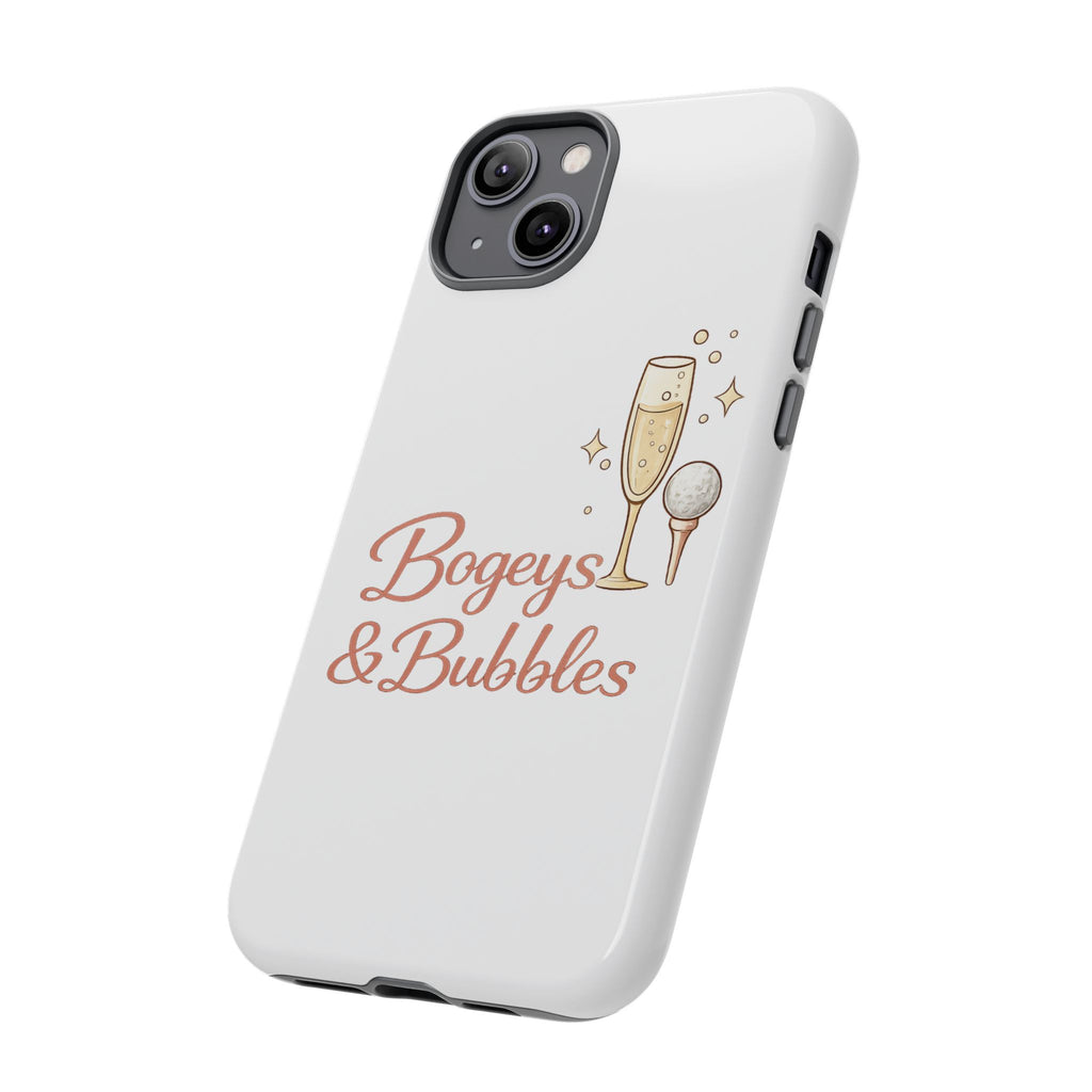 Phone Case — "Bogeys & Bubbles" Champagne Golf Design