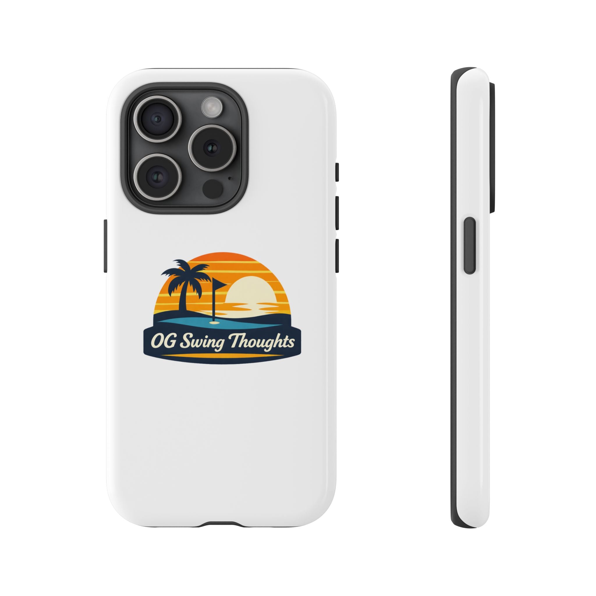 Phone Case - "OG Swing Thoughts" Tropical Sunset Design