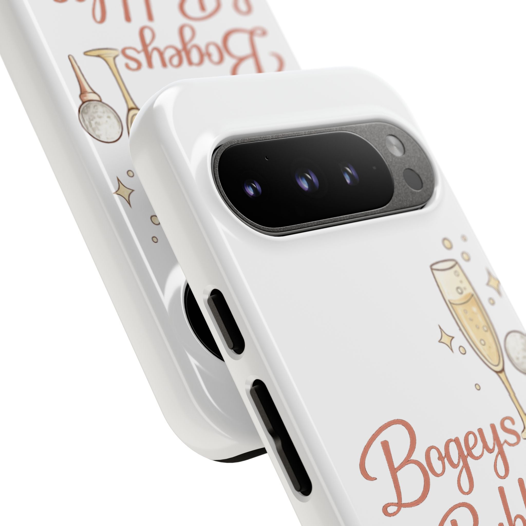 Phone Case — "Bogeys & Bubbles" Champagne Golf Design