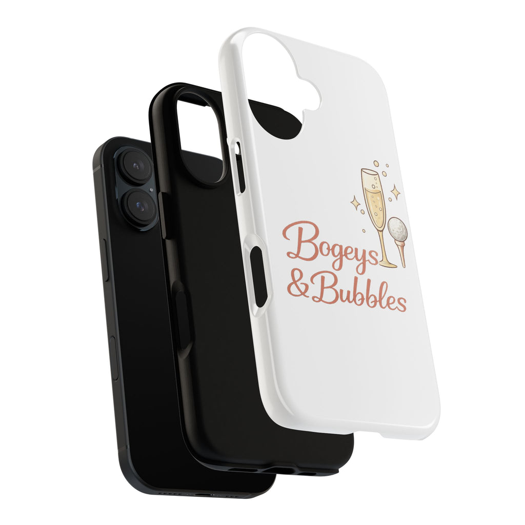 Phone Case — "Bogeys & Bubbles" Champagne Golf Design