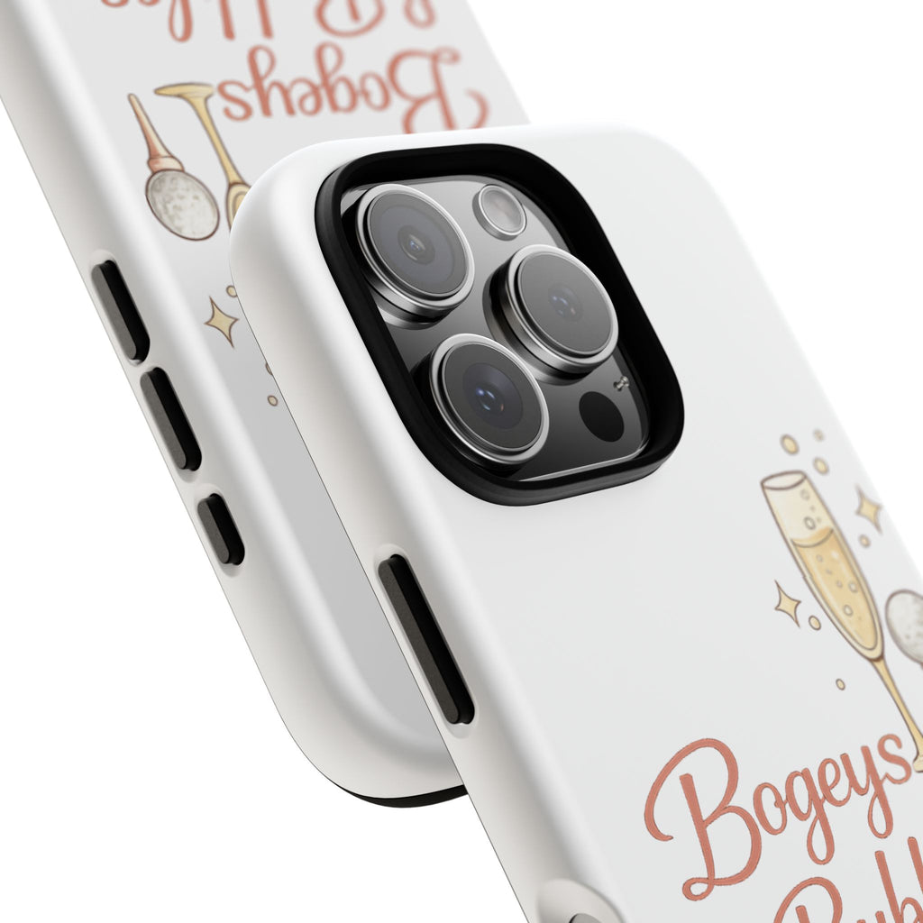 Phone Case — "Bogeys & Bubbles" Champagne Golf Design