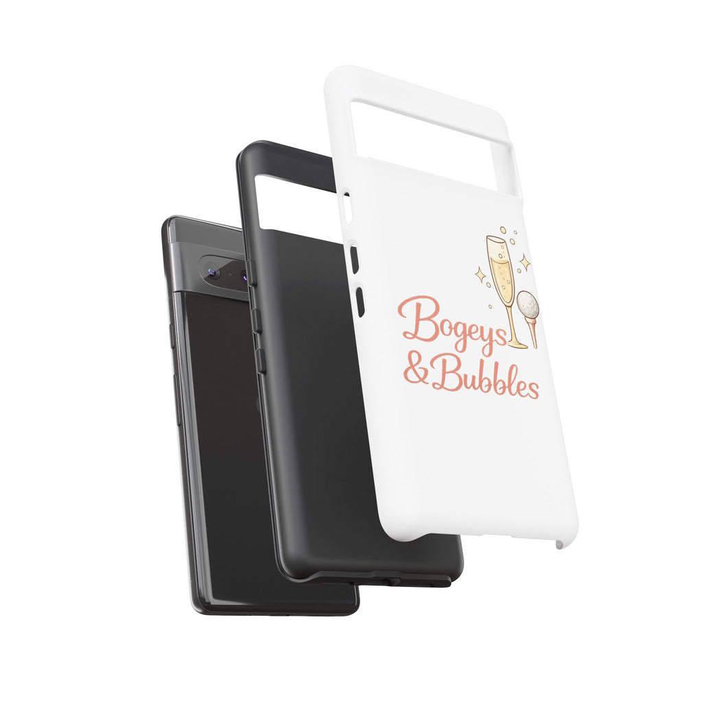 Phone Case — "Bogeys & Bubbles" Champagne Golf Design