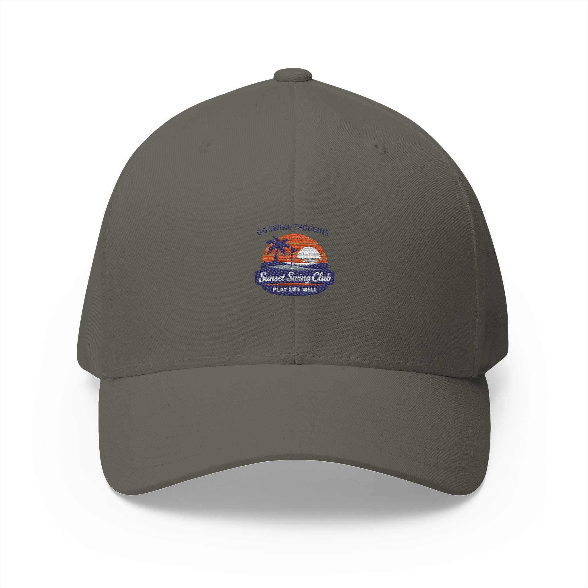 Embroidered Sunset Swing Club — Flex Fit Hat