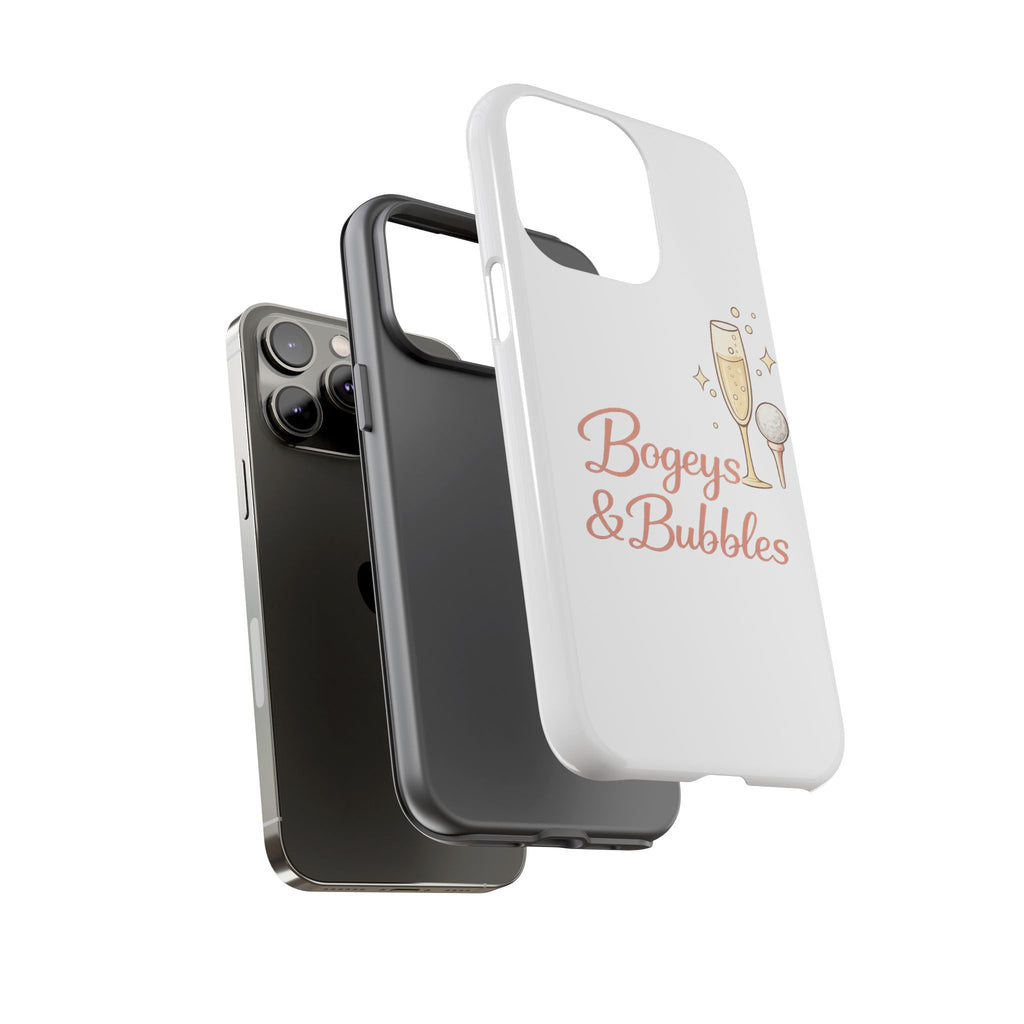 Phone Case — "Bogeys & Bubbles" Champagne Golf Design
