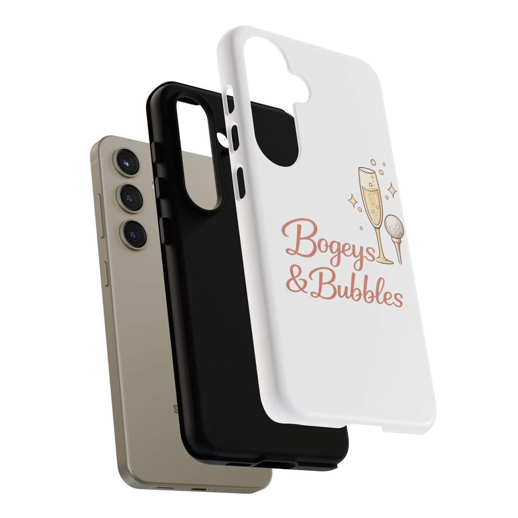Phone Case — "Bogeys & Bubbles" Champagne Golf Design