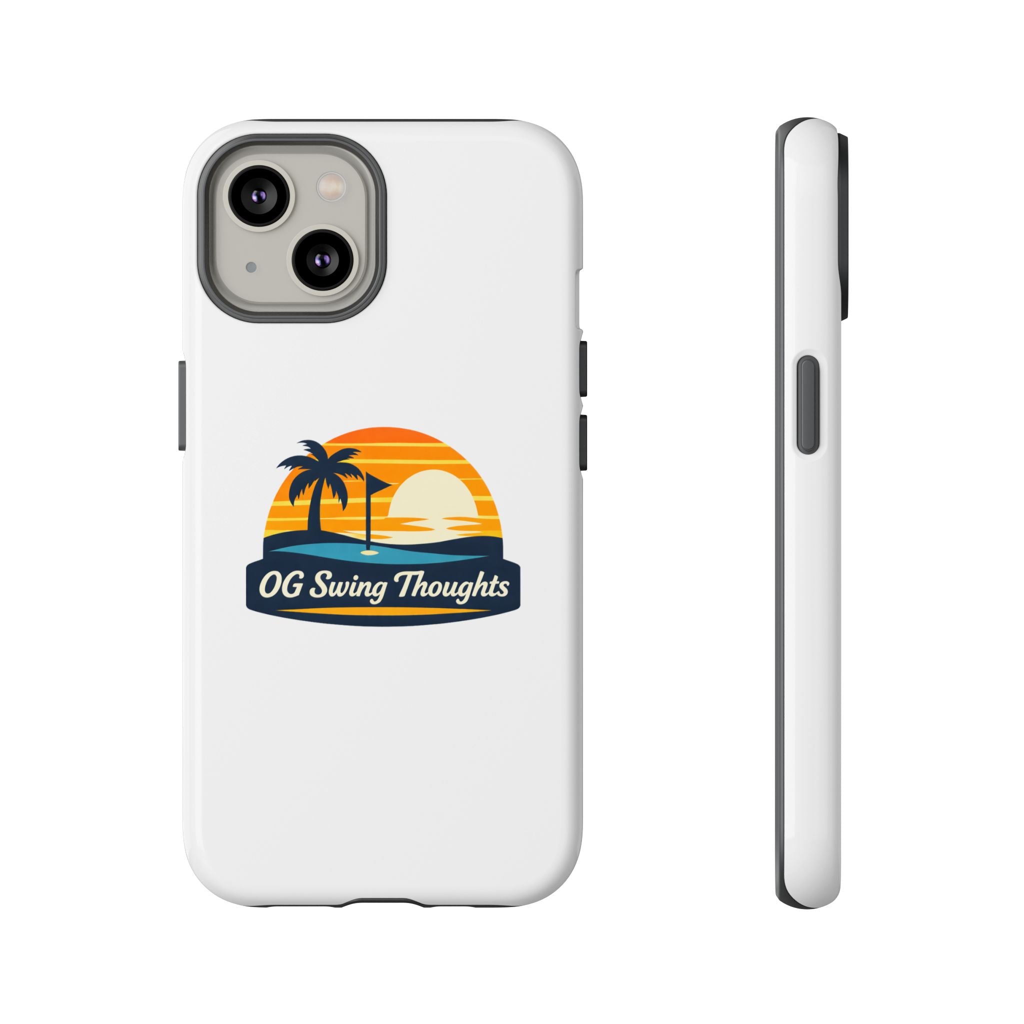 Phone Case - "OG Swing Thoughts" Tropical Sunset Design