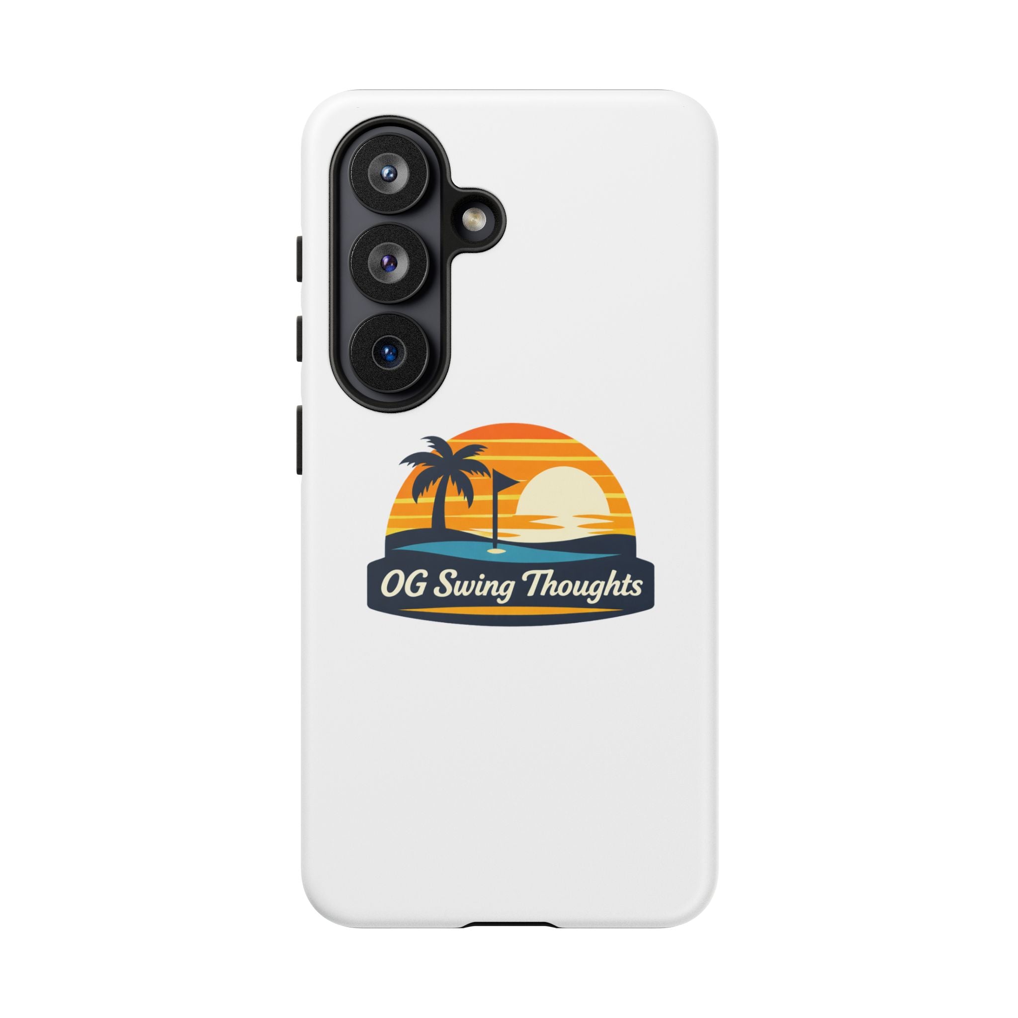 Phone Case - "OG Swing Thoughts" Tropical Sunset Design