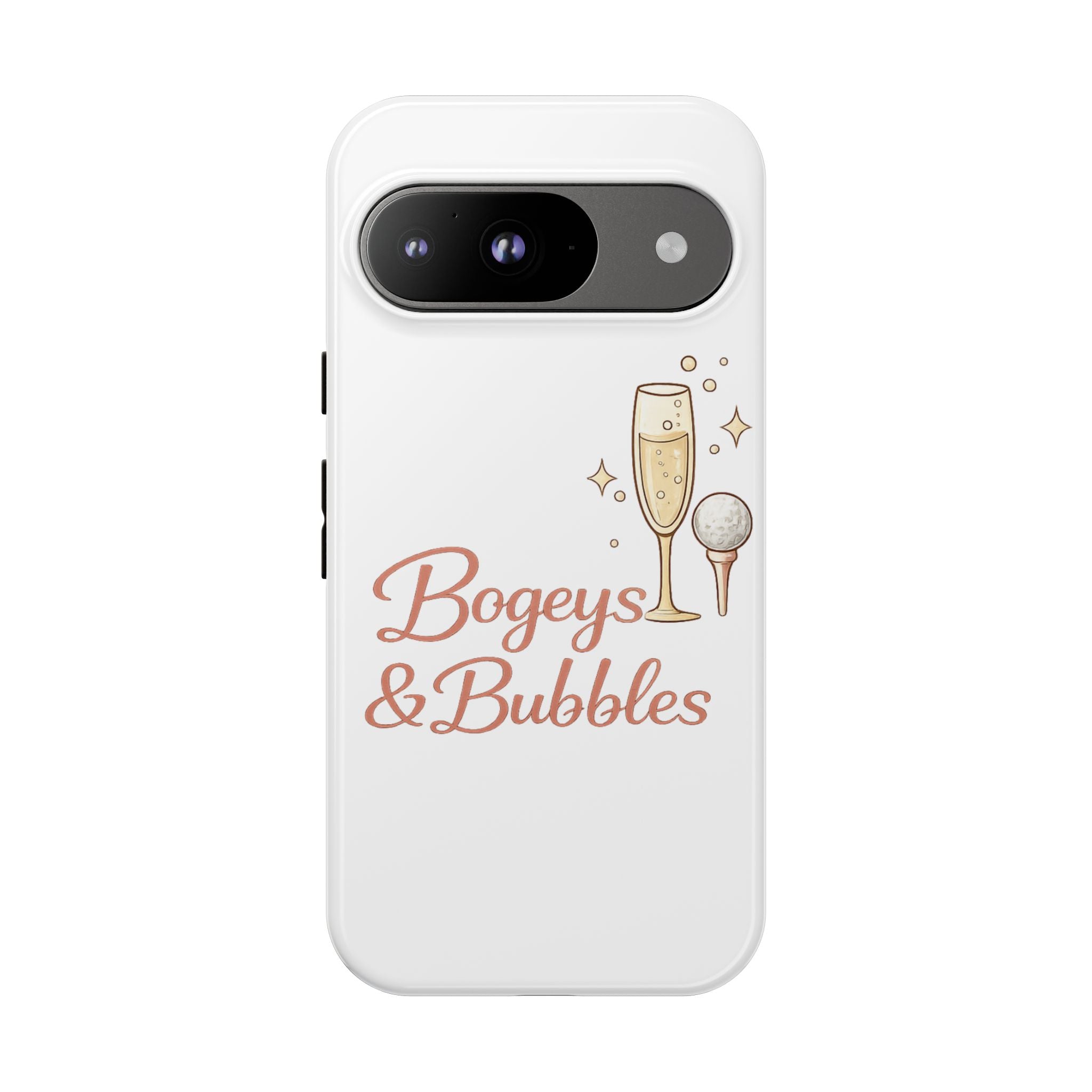 Phone Case — "Bogeys & Bubbles" Champagne Golf Design