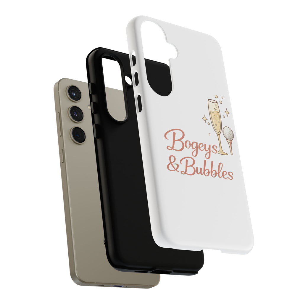 Phone Case — "Bogeys & Bubbles" Champagne Golf Design