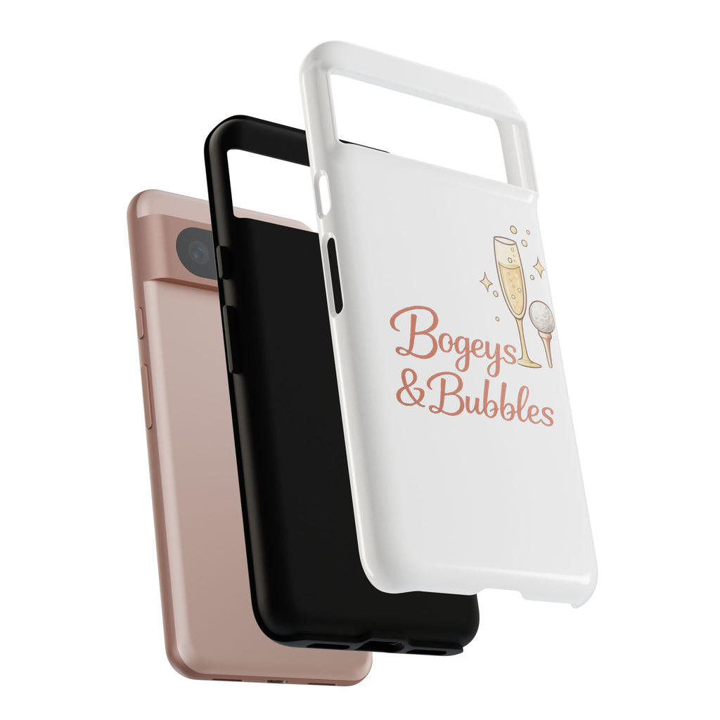 Phone Case — "Bogeys & Bubbles" Champagne Golf Design