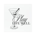 Play Life Well Car Magnet – Golf Cocktail Design