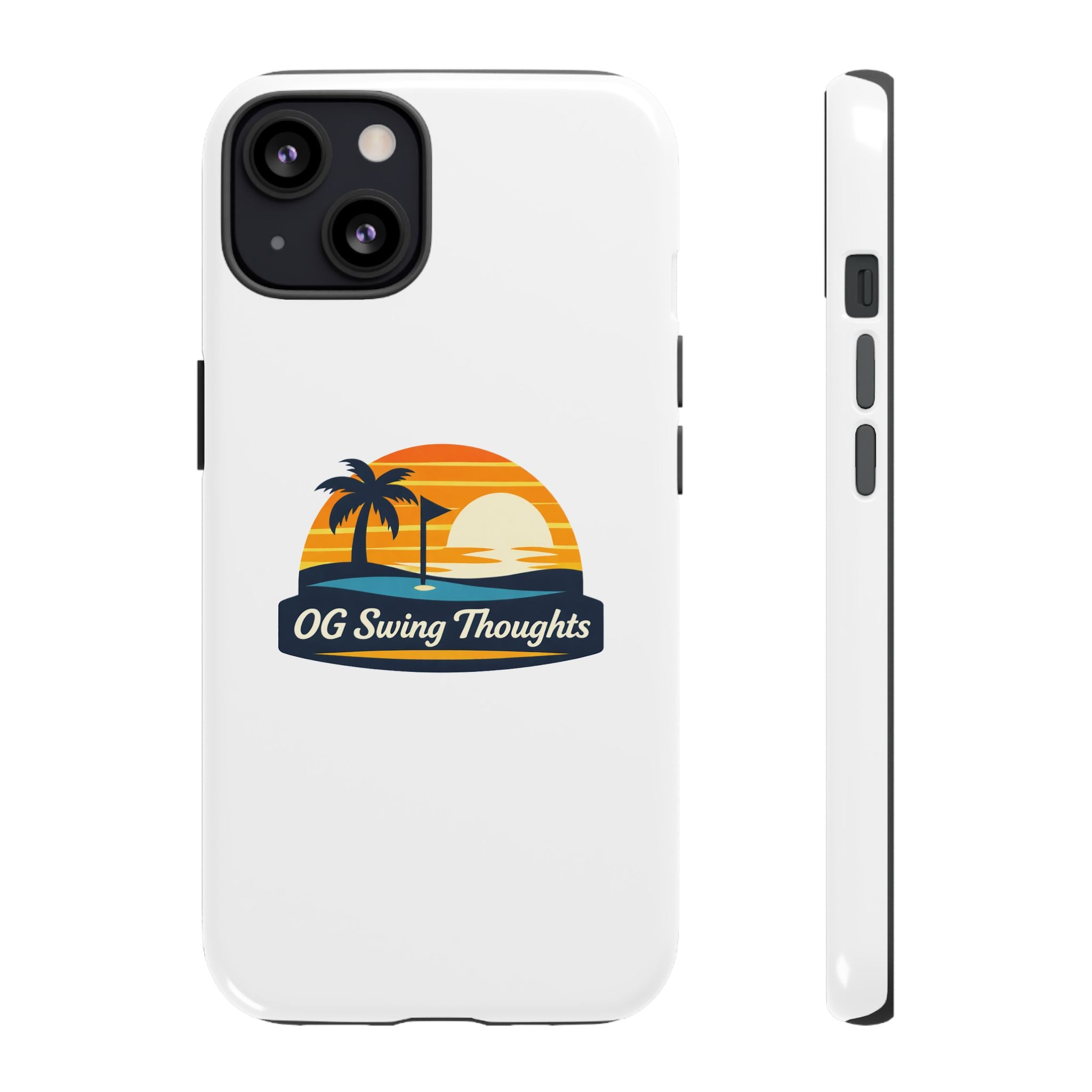 Phone Case - "OG Swing Thoughts" Tropical Sunset Design