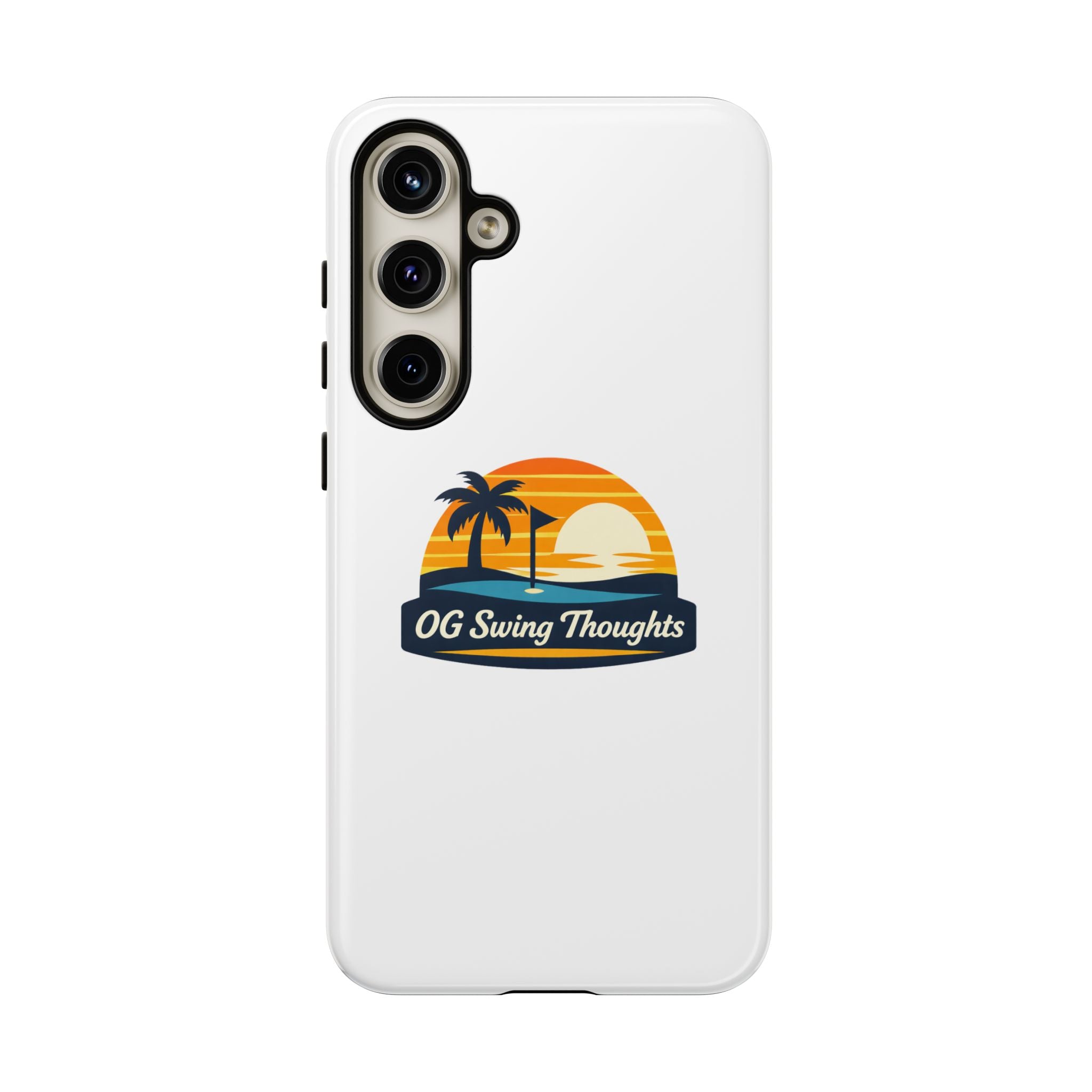 Phone Case - "OG Swing Thoughts" Tropical Sunset Design