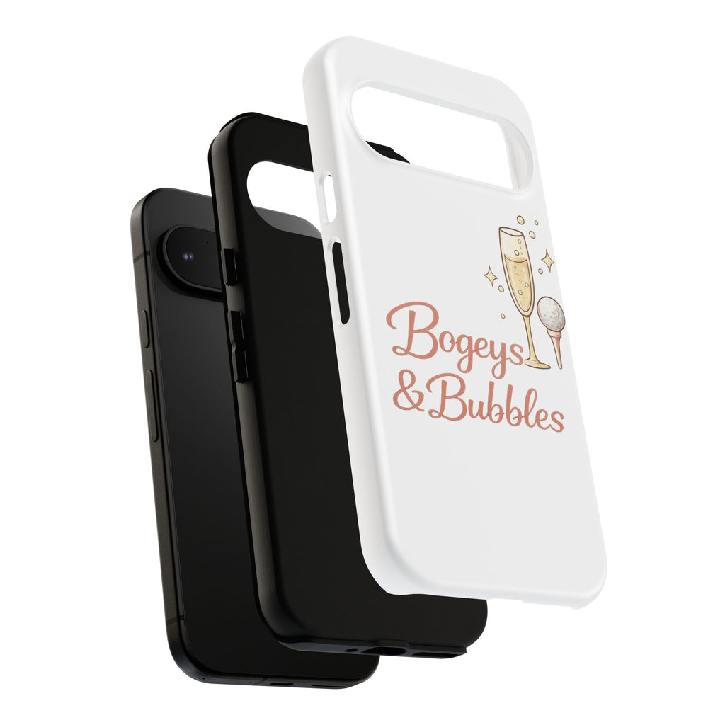 Phone Case — "Bogeys & Bubbles" Champagne Golf Design