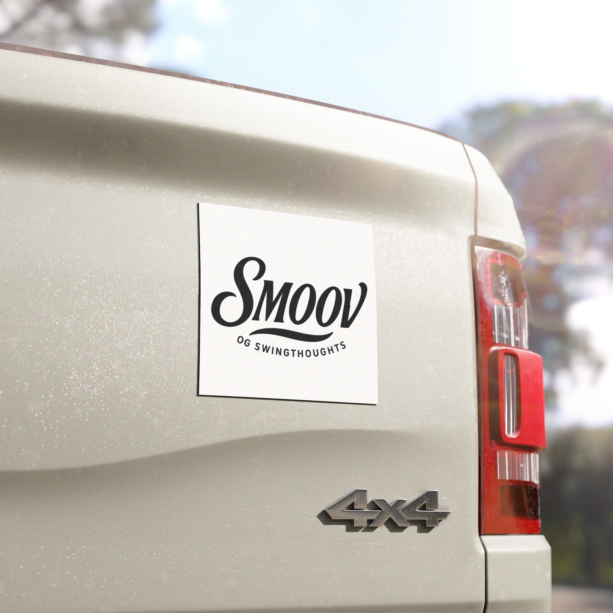 Car Magnet — "SMOOV" OG Swingthoughts Retro Script