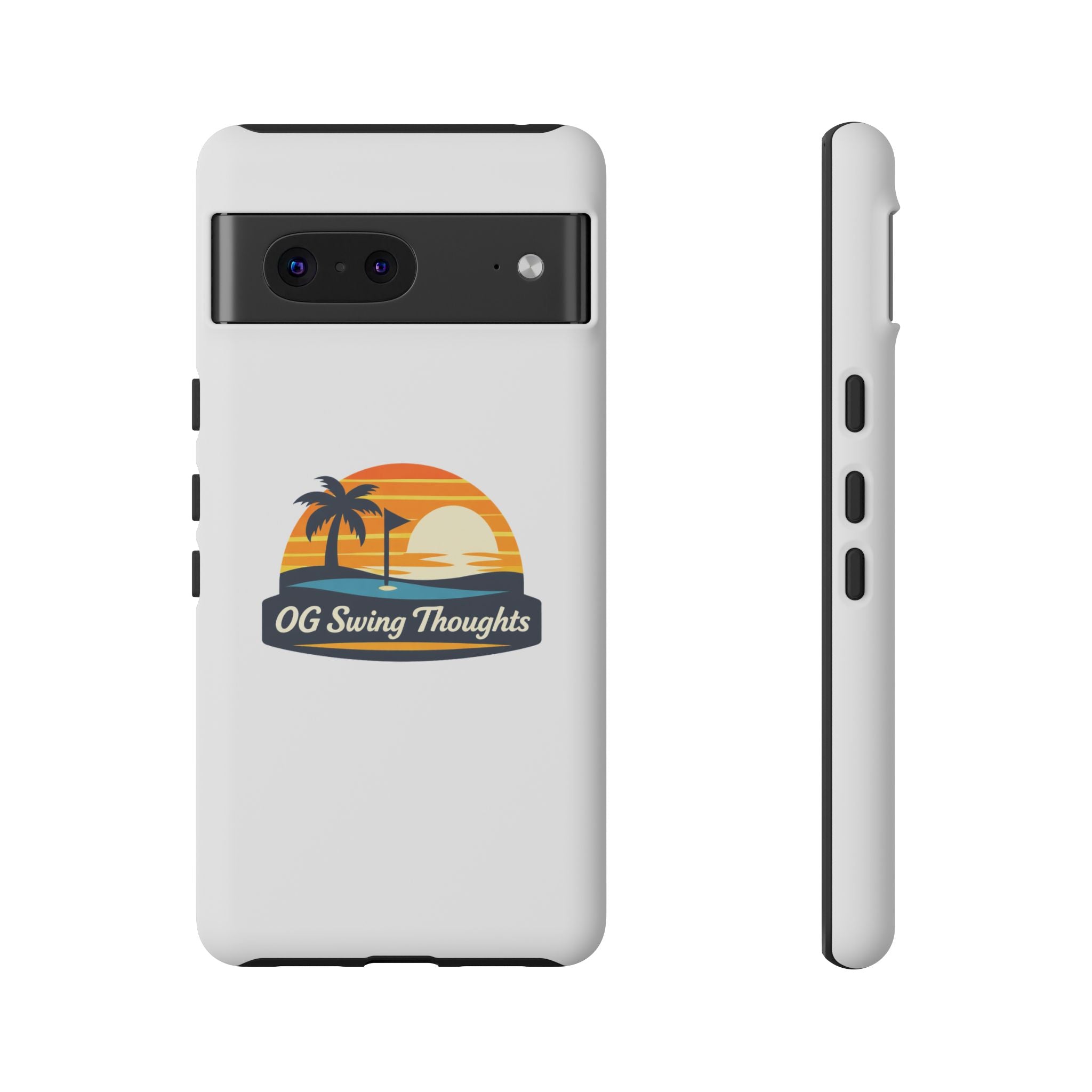 Phone Case - "OG Swing Thoughts" Tropical Sunset Design