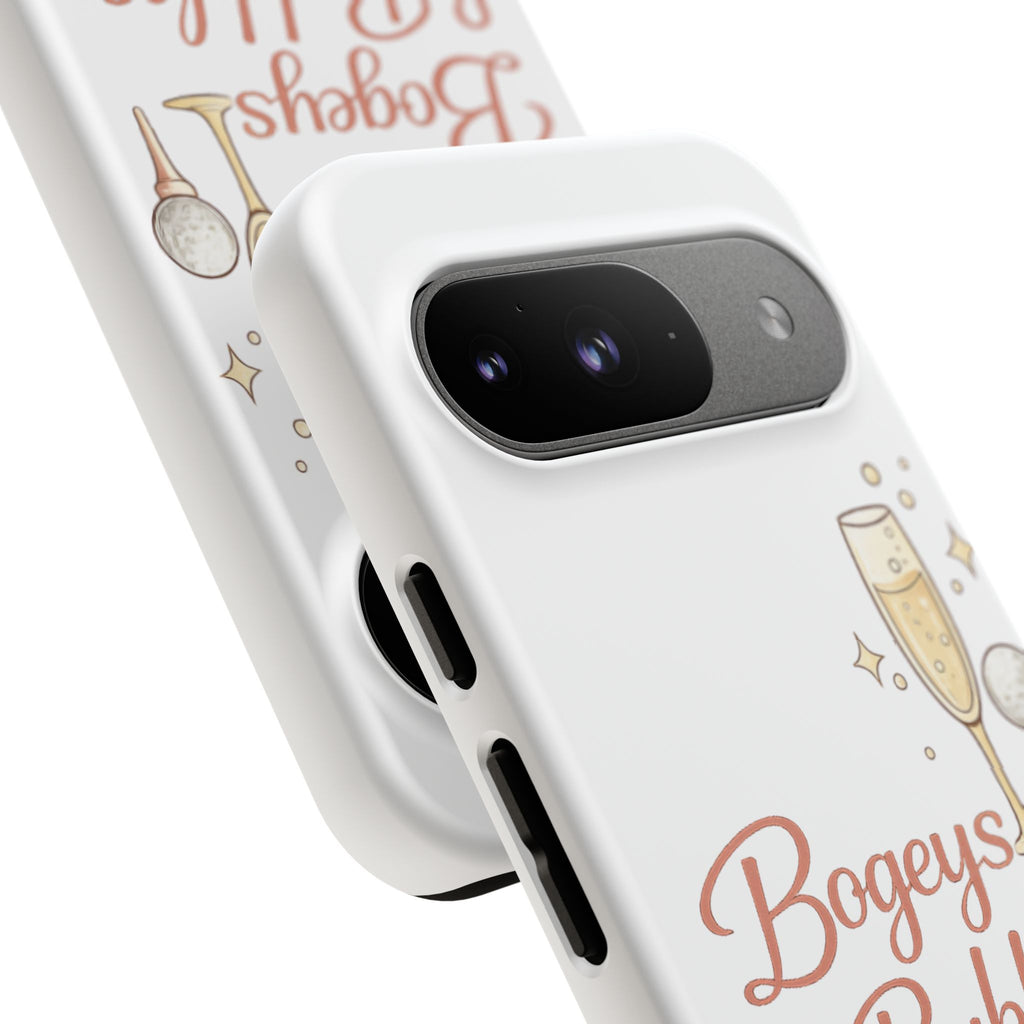 Phone Case — "Bogeys & Bubbles" Champagne Golf Design