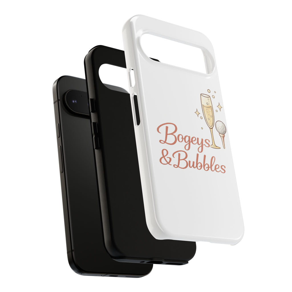 Phone Case — "Bogeys & Bubbles" Champagne Golf Design