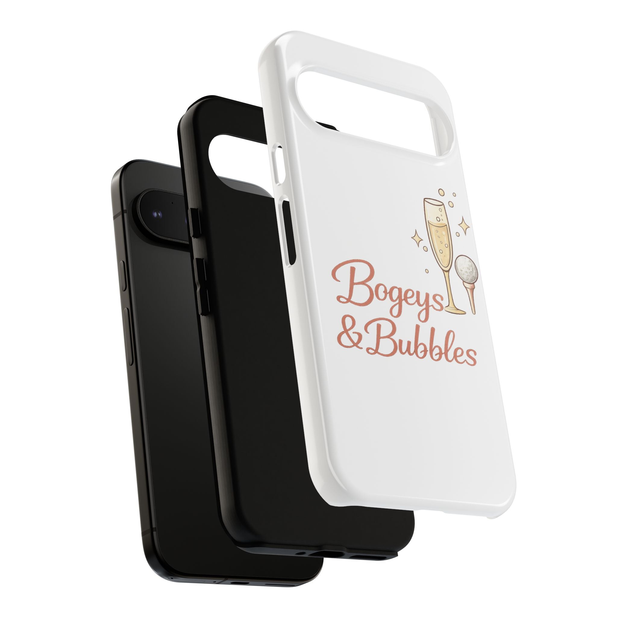 Phone Case — "Bogeys & Bubbles" Champagne Golf Design