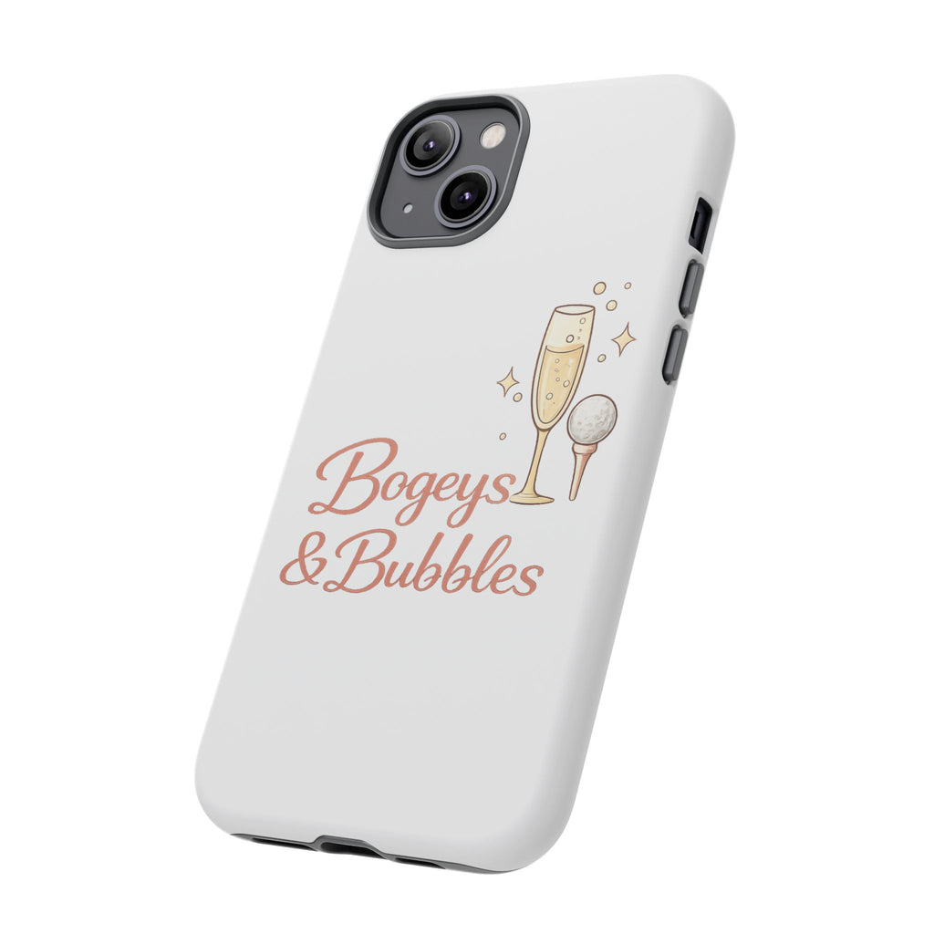 Phone Case — "Bogeys & Bubbles" Champagne Golf Design