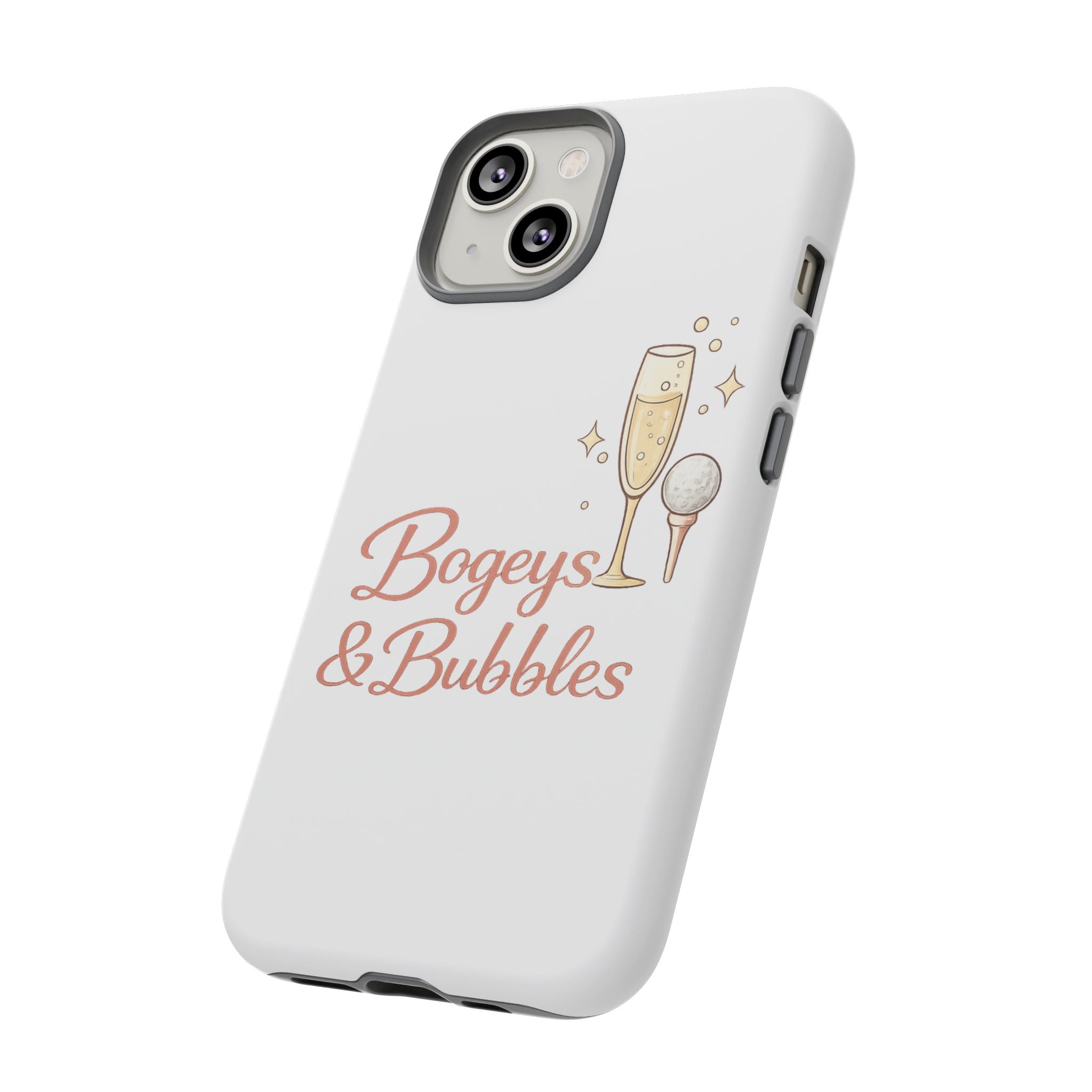 Phone Case — "Bogeys & Bubbles" Champagne Golf Design